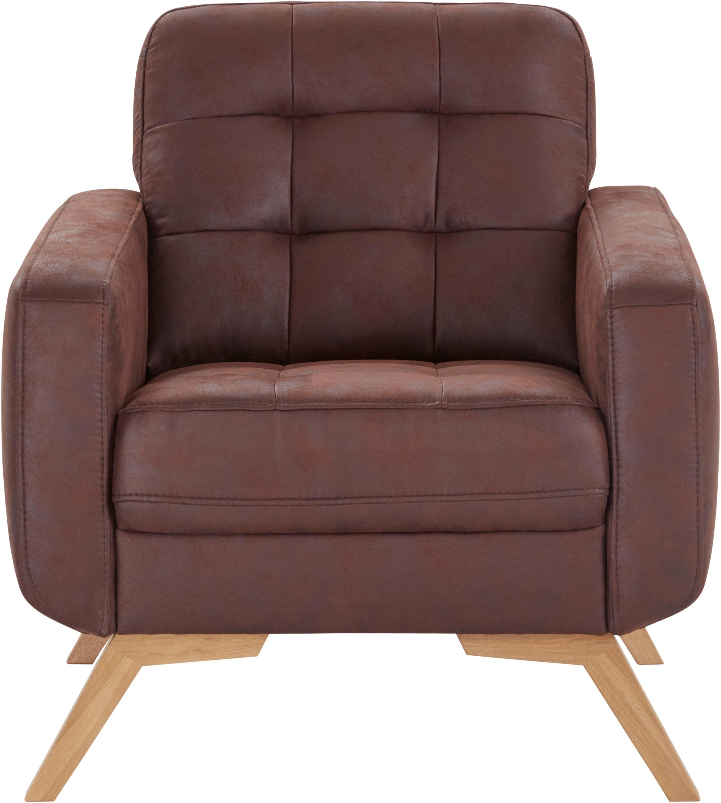 exxpo - sofa fashion Sessel »Fiord, Loungesessel«, aktuelles Design, tolle Detailverarbeitung im Sitz und Rücken