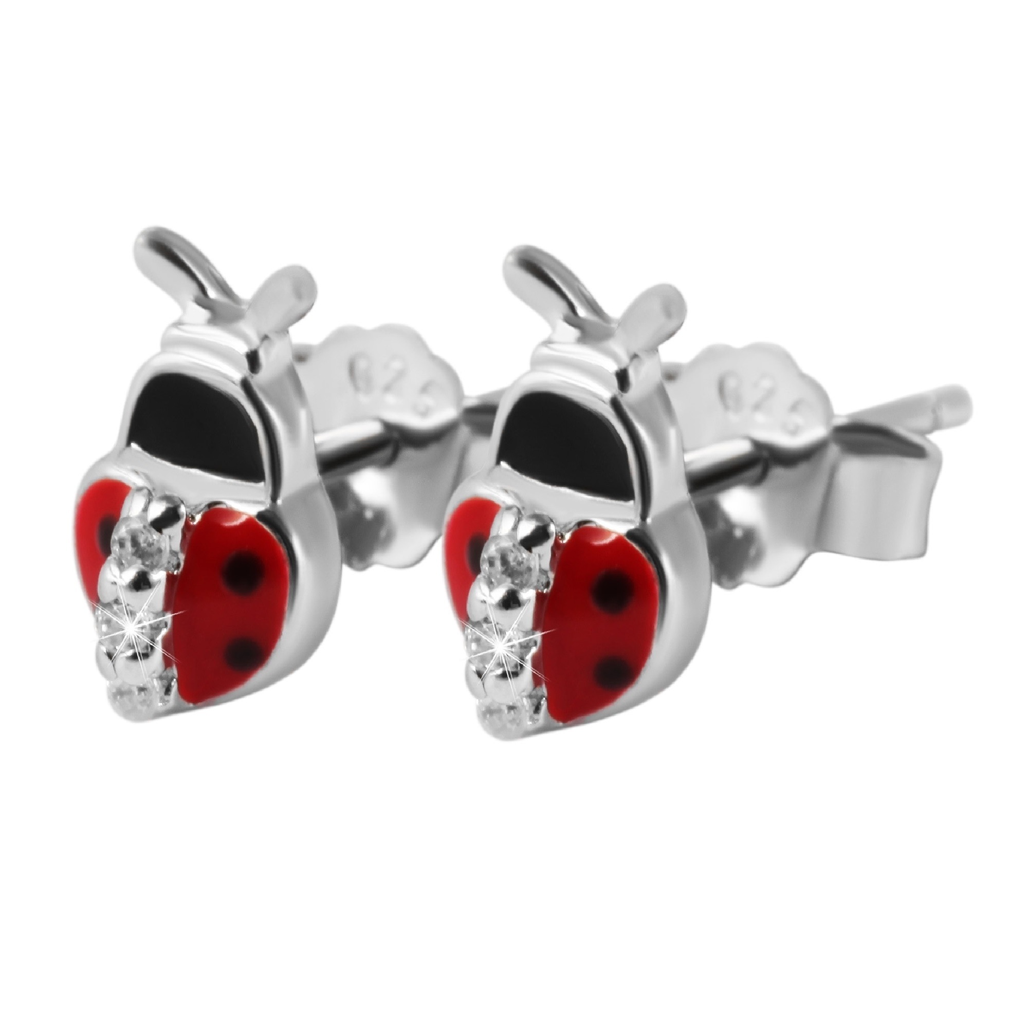 Paar Ohrhänger ADELIA´S "Mädchen Ohrstecker aus 925 Sterling Silber und Zirkonia", silber, Ohrringe, Mädchen, Mädchen, Silber 925 (Sterlingsilber)