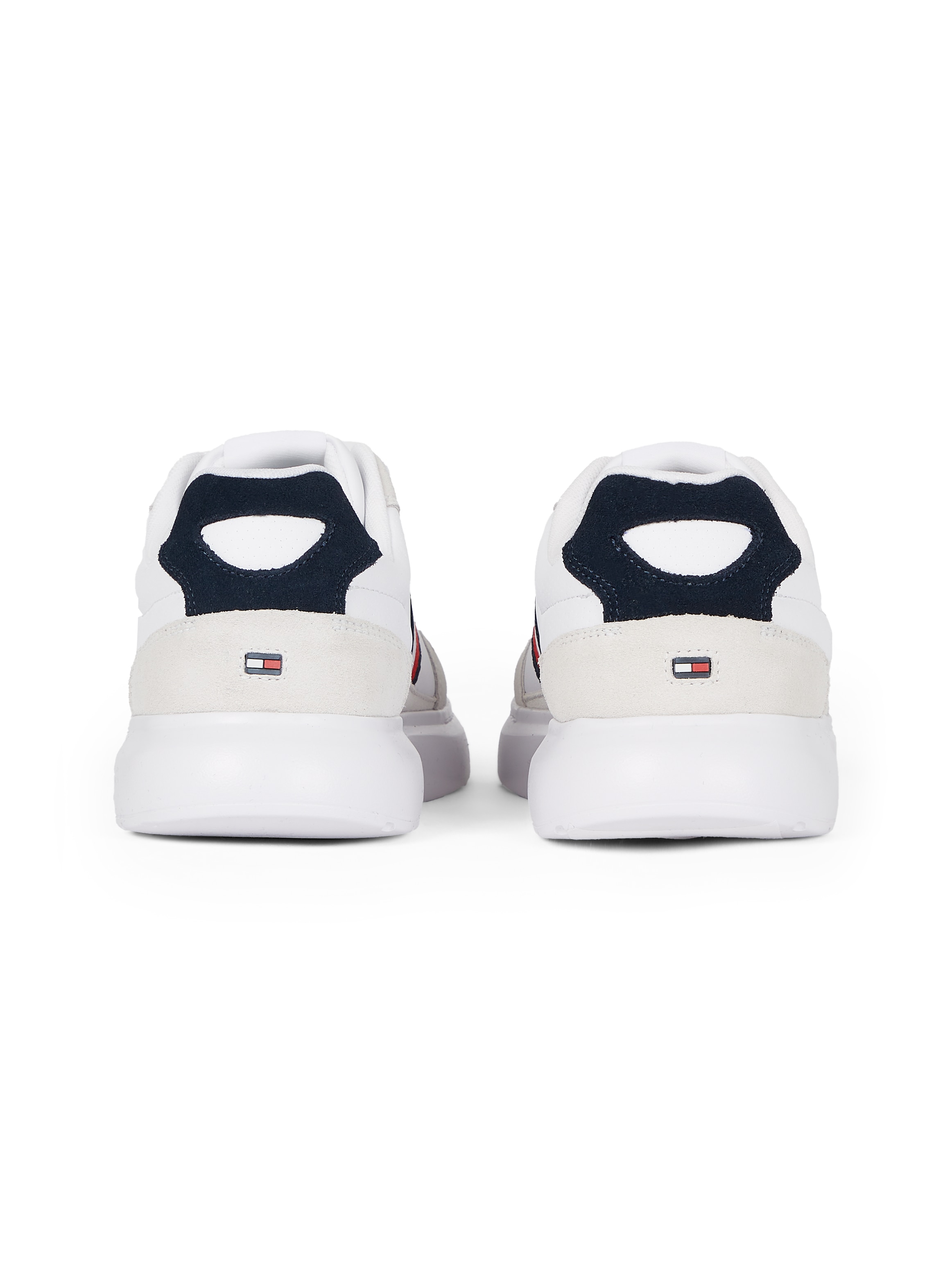 Tommy Hilfiger Sneaker »LIGHT CUPSOLE LTH MIX STRIPES«, Freizeitschuh, Halbschuh, Schnürschuh mit seitlichen Streifen