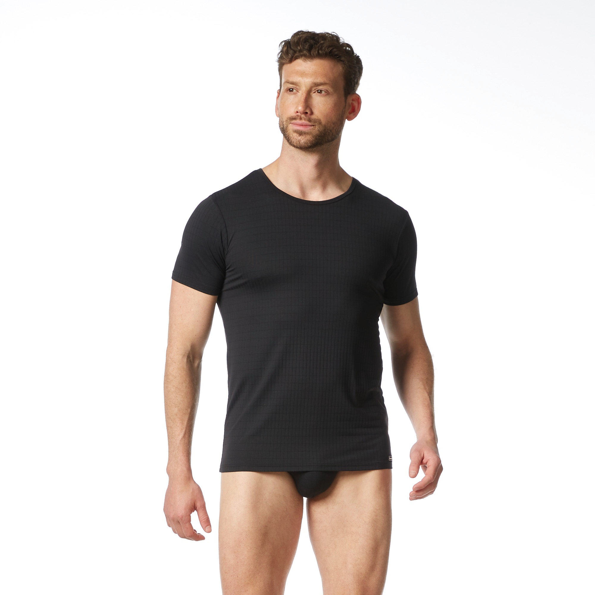 Bruno Banani Rundhalsshirt "CHECK LINE 2.0" hüftbedeckend, elastisch günstig online kaufen