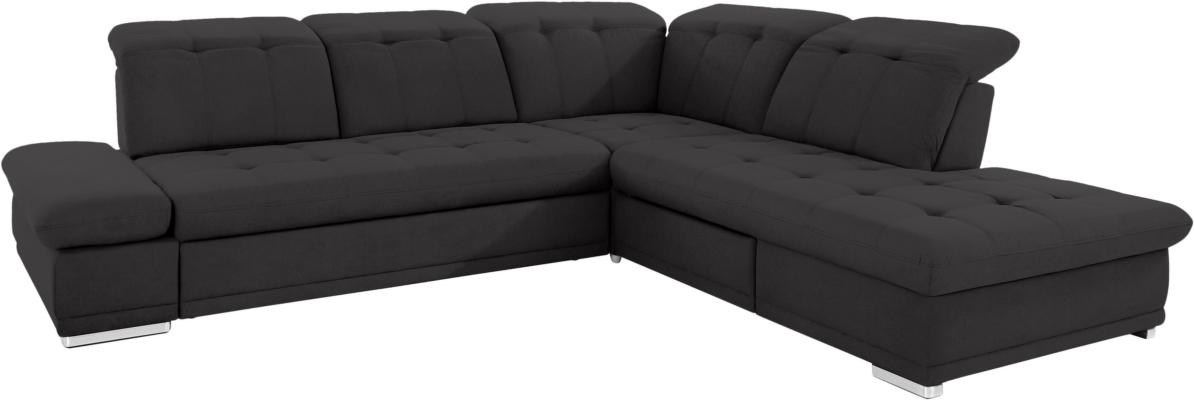 COTTA Ecksofa »Holiday L-Form mit Sitztiefen-, Armteil- und Kopfteilverstellung«, wahlweise mit Bettfunktion & Bettkasten