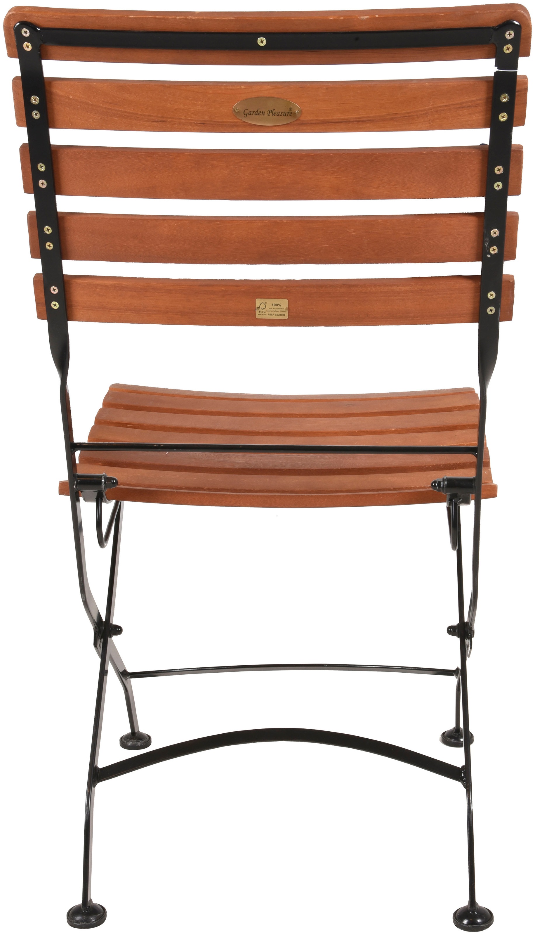Garten-Essgruppe GARDEN PLEASURE "WIEN Set", braun (braun, braun, schwarz), B:180cm H:89cm T:180cm, FSC-zertifiziertes Massivholz, Stahl, Sitzmöbel-Sets 2