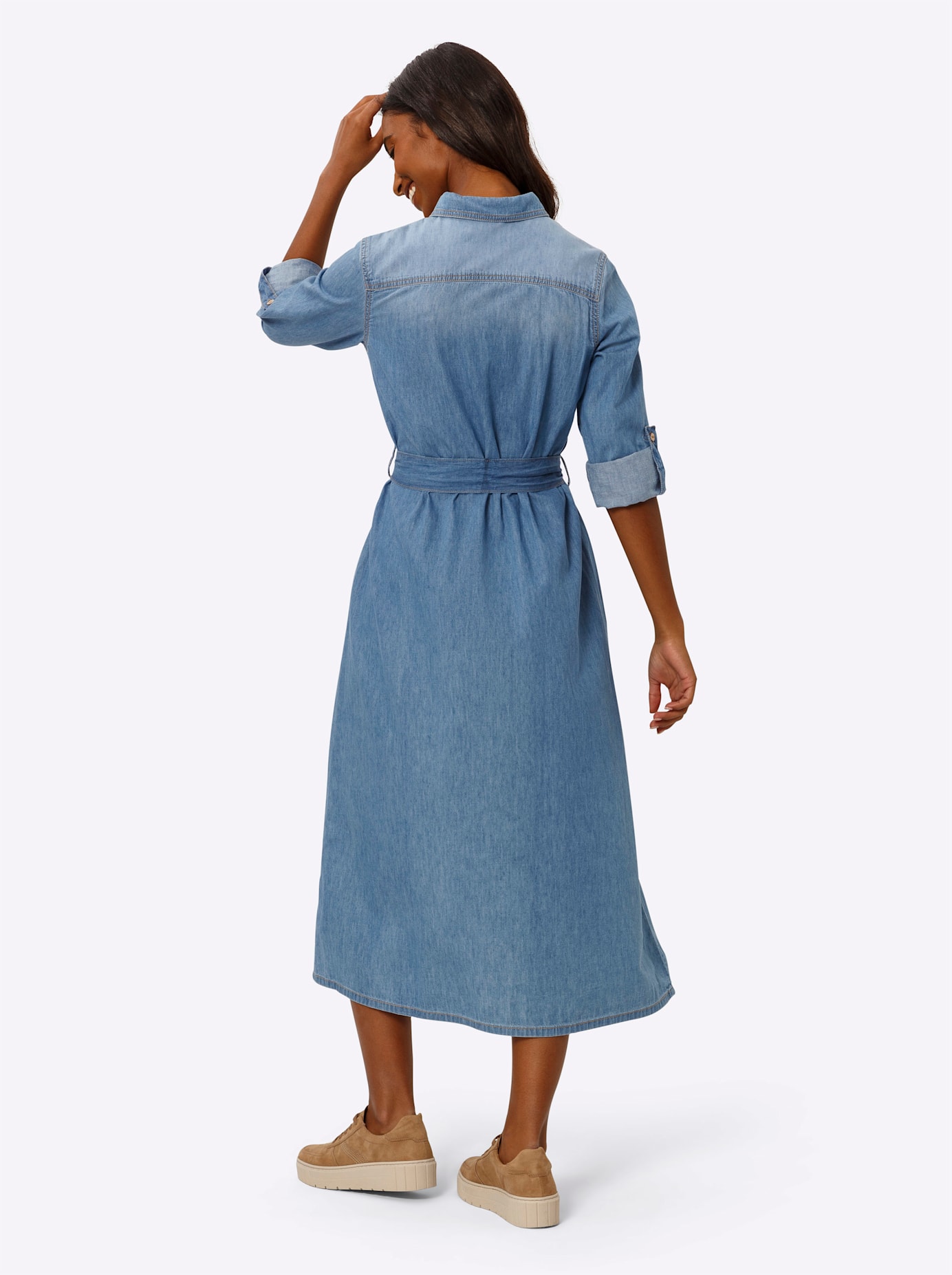 Thumbnail - heine Jeanskleid "Jeans-Kleid" Brusttasche