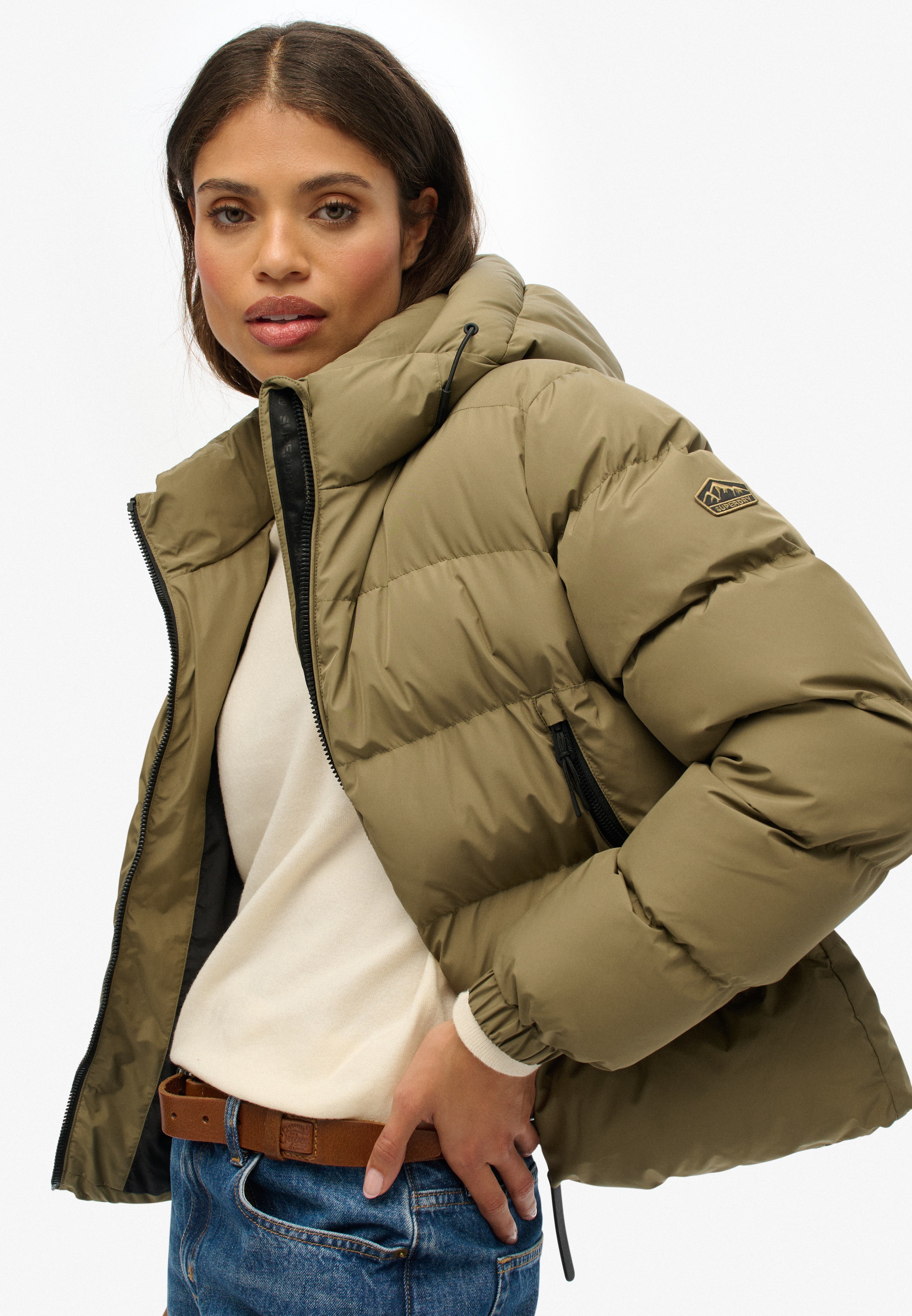 Thumbnail - Superdry Steppjacke "HOODED SPORTS PUFFER JACKET" mitKapuze
