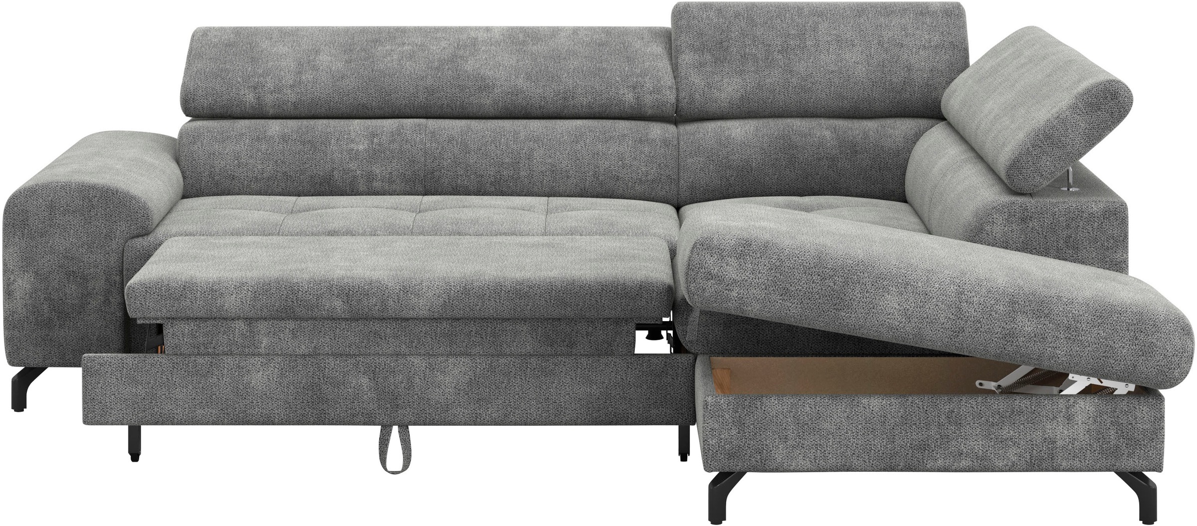 COTTA Ecksofa »Aura L-Form«, mit Schlaffunktion, Bettkasten und Kopfteilverstellung