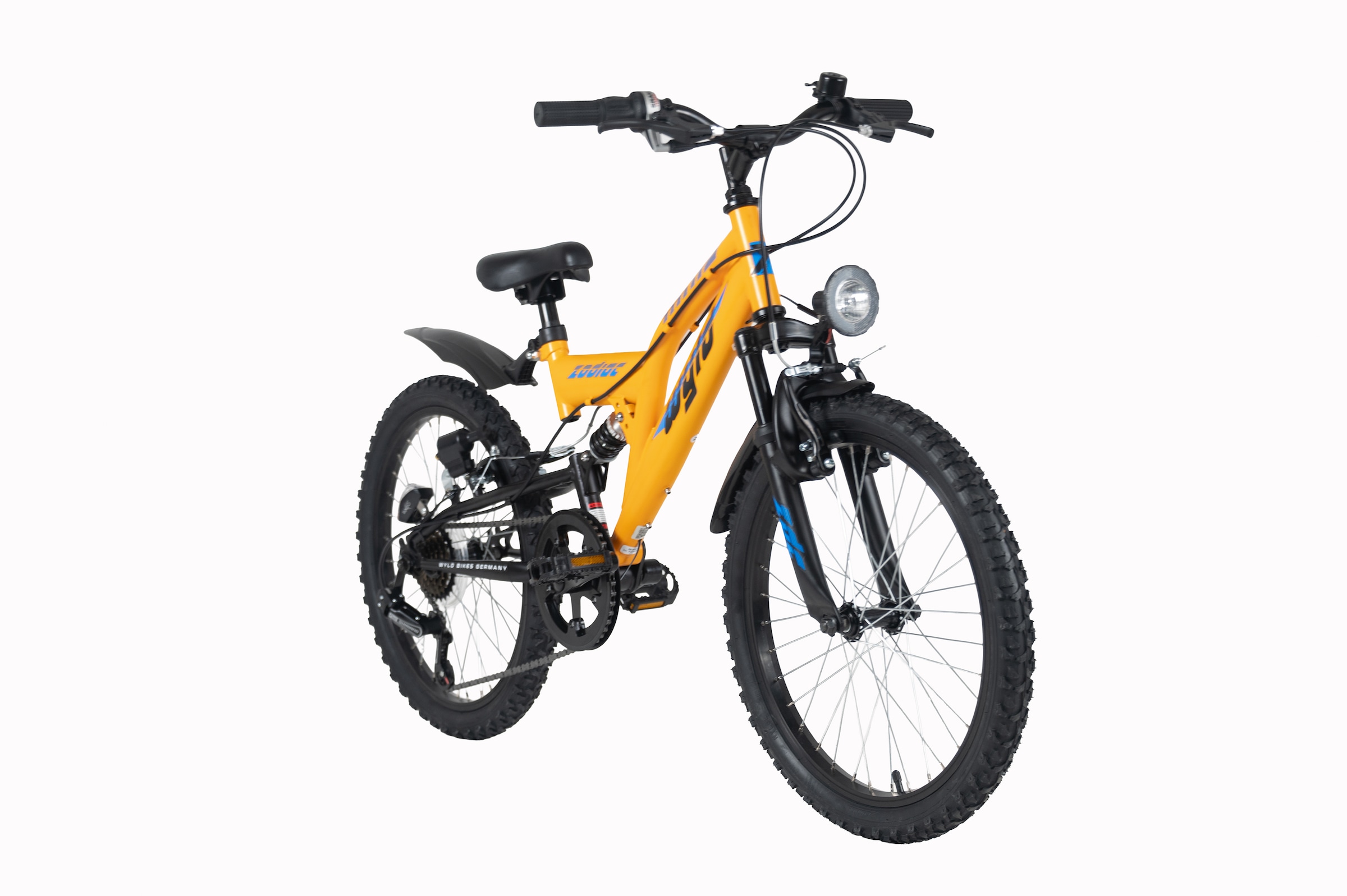 WYLD Kinderfahrrad »WYLD Kinder-Mountainbike Fully ATB 20" Zodiac 6 Gänge« 6 Gang Shimano Tourney Schaltwerk Kettenschaltung