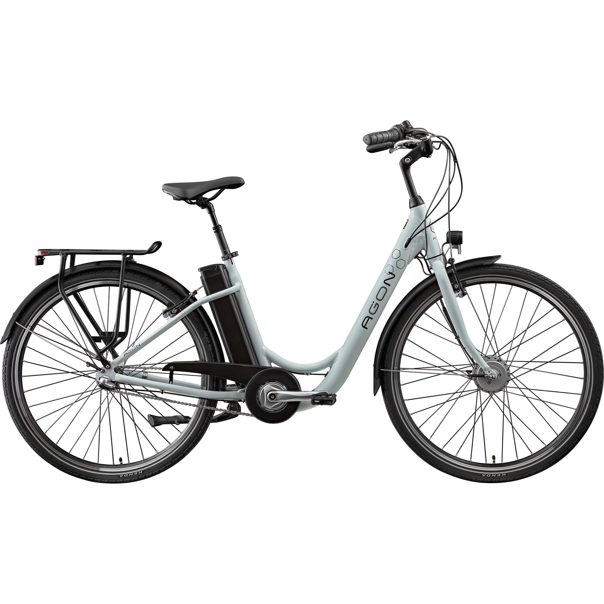 AGON "Aurora" 3 Gang Nabenschaltung Frontmotor 250 W E-Bike 26" Citybike 150-175cm Pedelec Nabenmotor Fahrrad 3 Gang Licht