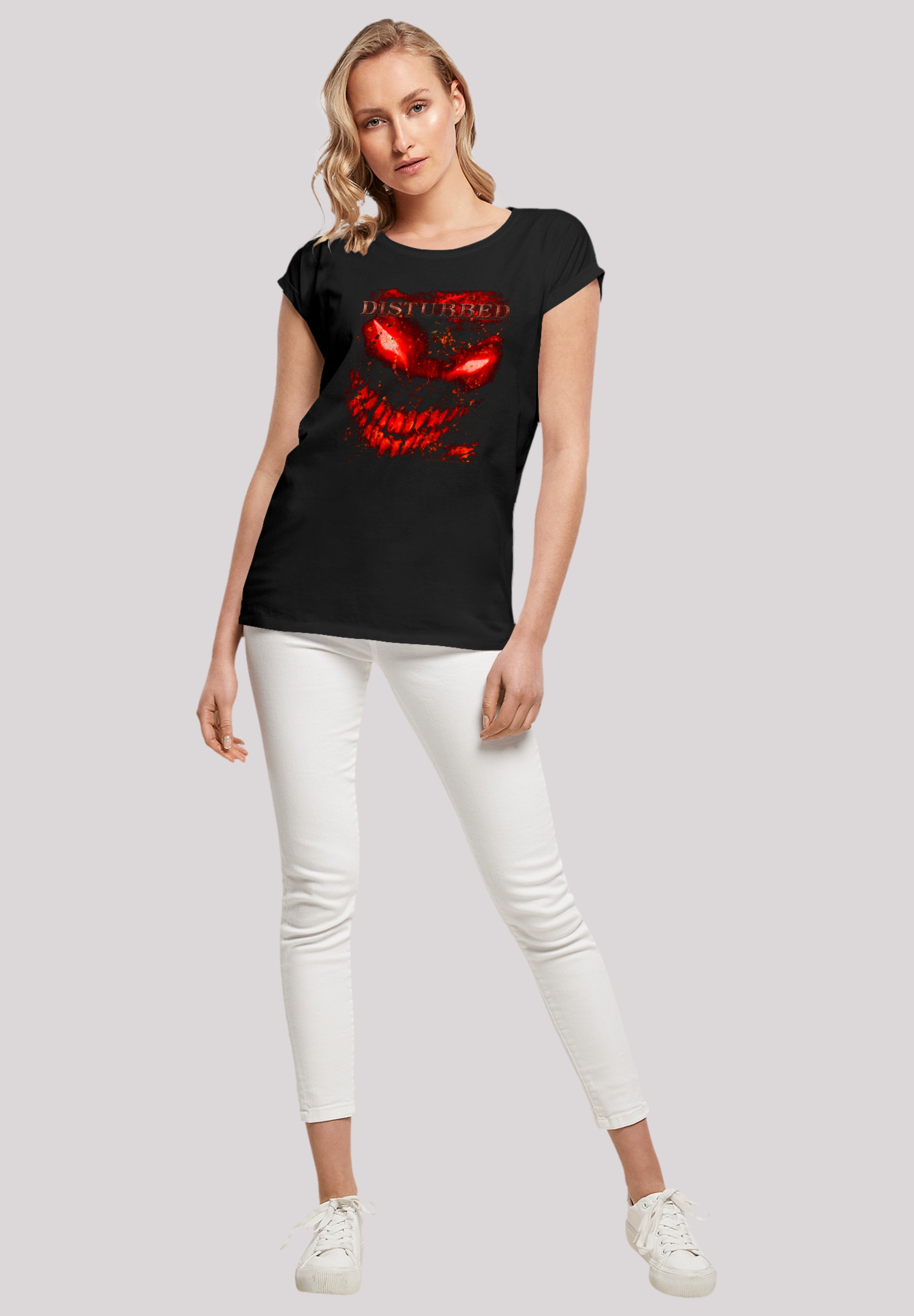 F4NT4STIC T-Shirt »Disturbed Heavy Metal Splat Face«, Premium Qualität, Rock-Musik, Band
