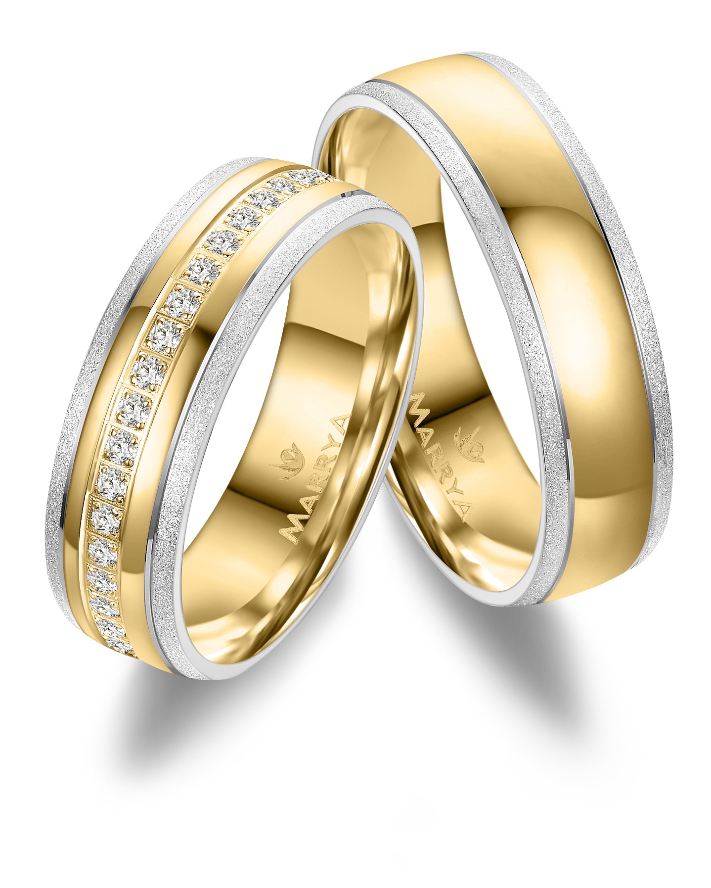 Marrya "Edelstahl Ringe Trauringe Eheringe Partnerringe"