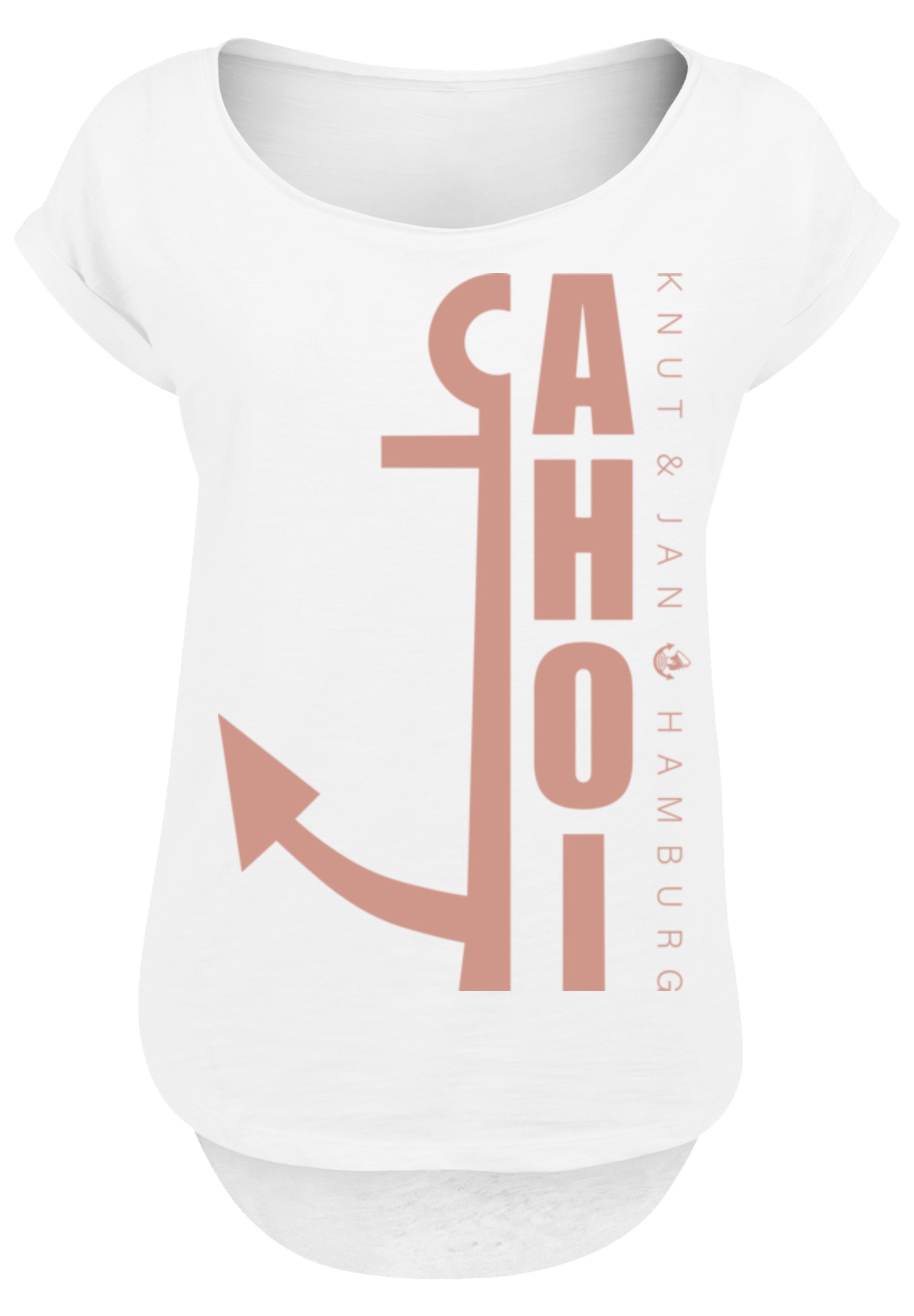 F4NT4STIC T-Shirt »Ahoi Anker Knut & Jan Hamburg«, Print
