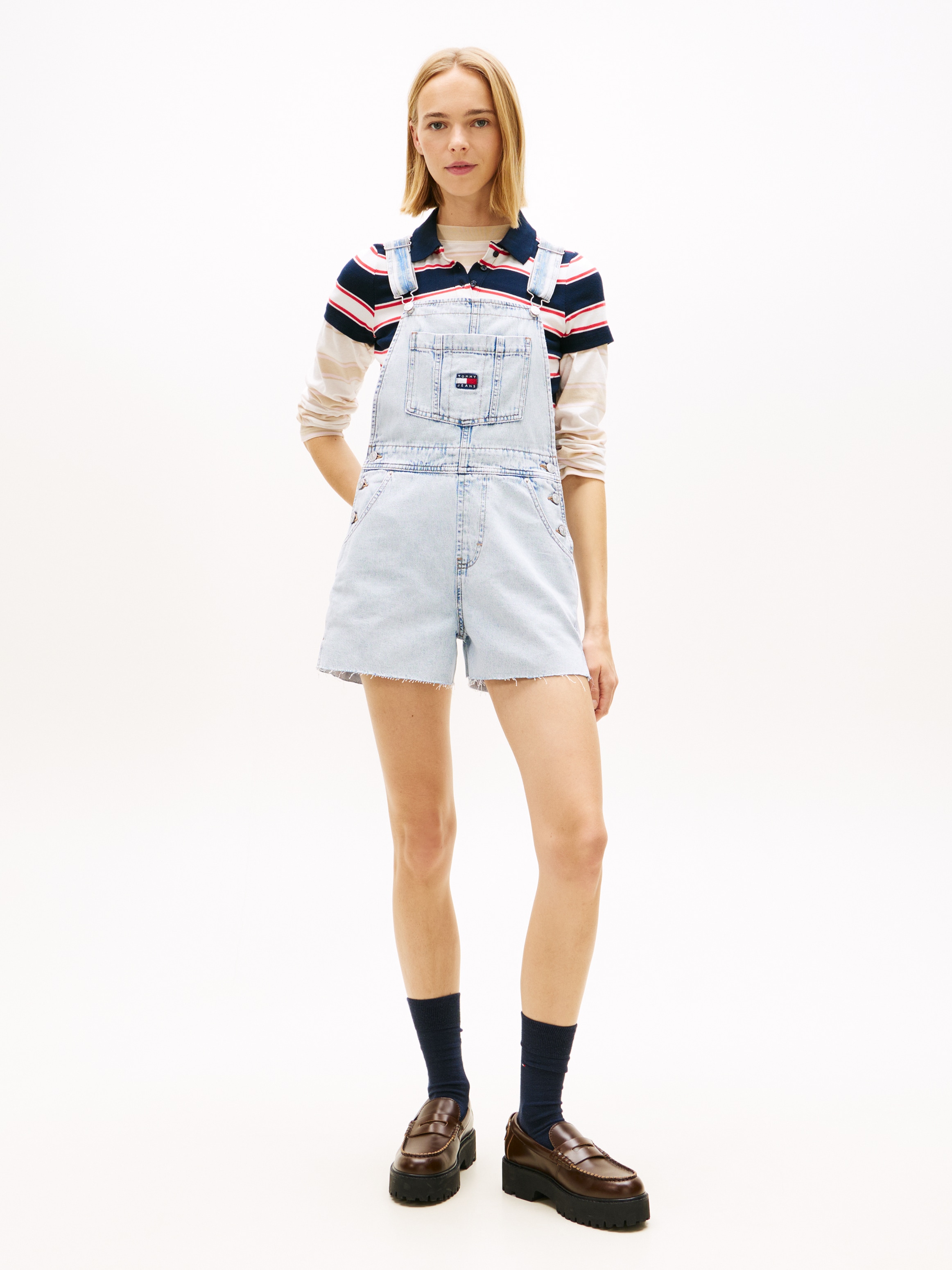 Tommy Jeans Kurzoverall "MIA DUNGAREE SHORT EXT BJ6014" im lässigen Latzhos günstig online kaufen