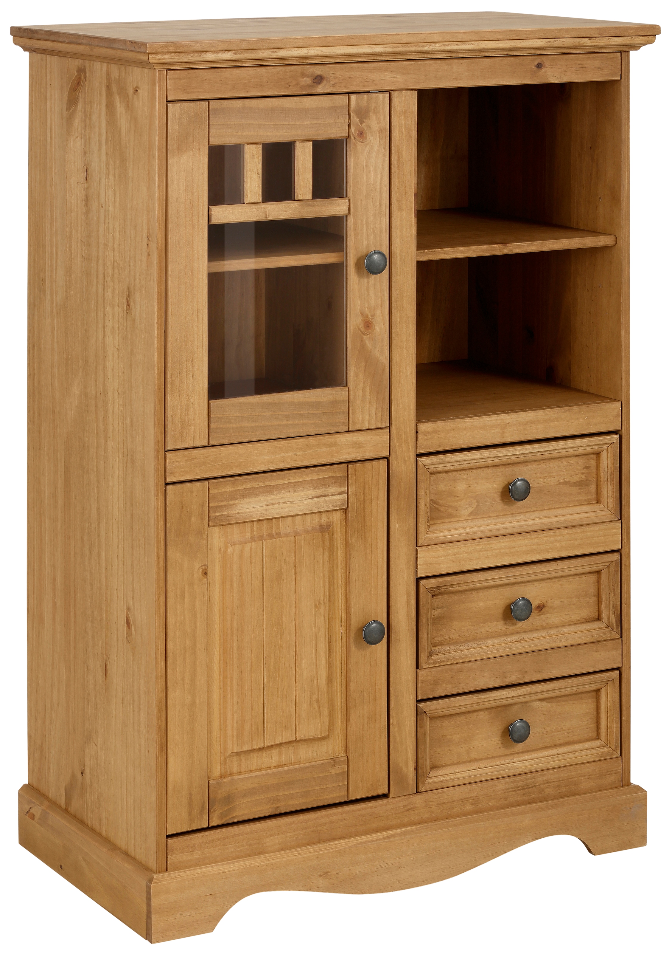 Home affaire Highboard »Melissa«, Vitrine, Breite 80 cm