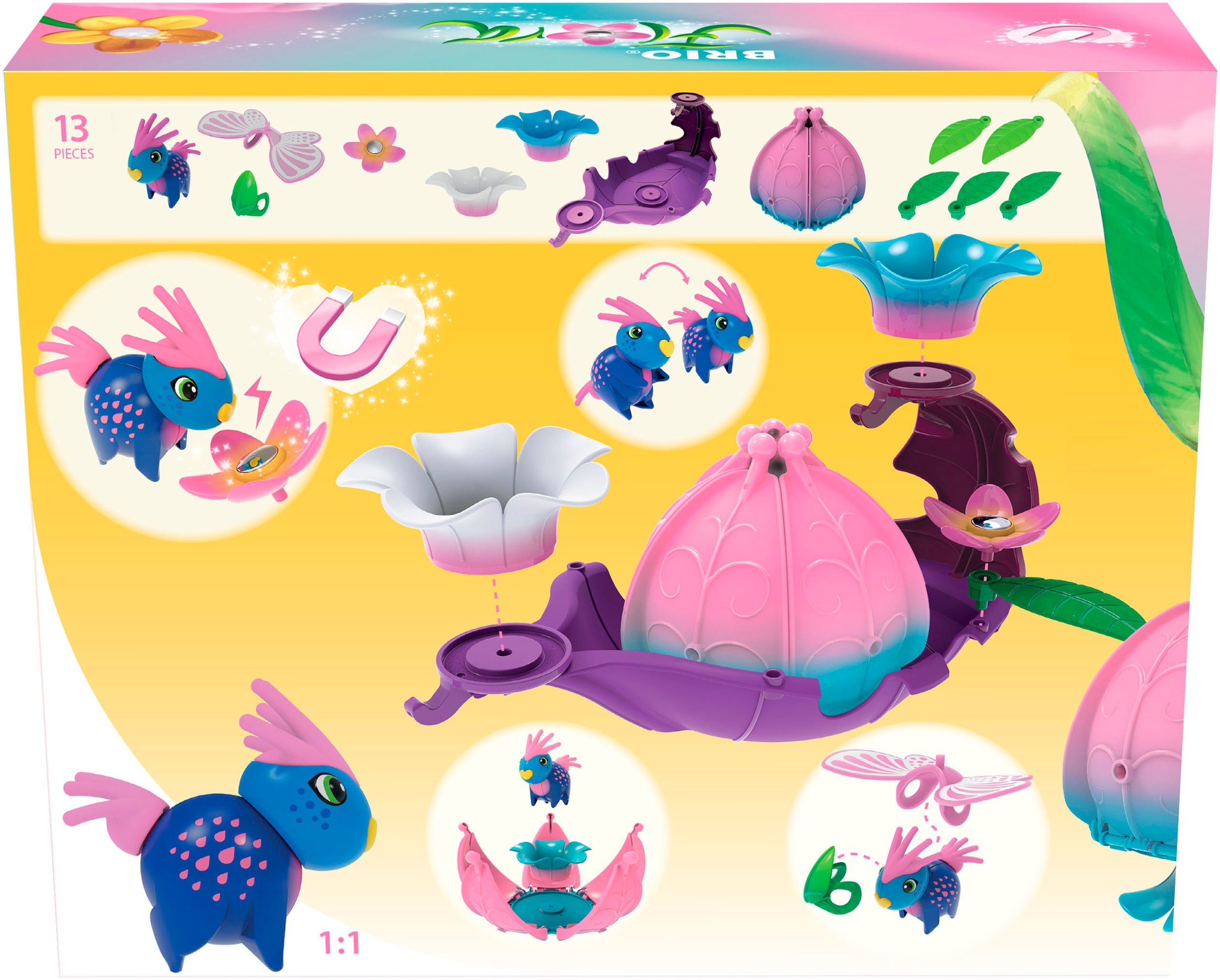 BRIO® Spielwelt »BRIO Flora - Lilys Blätter-Boot (36234)«, (13 tlg.)