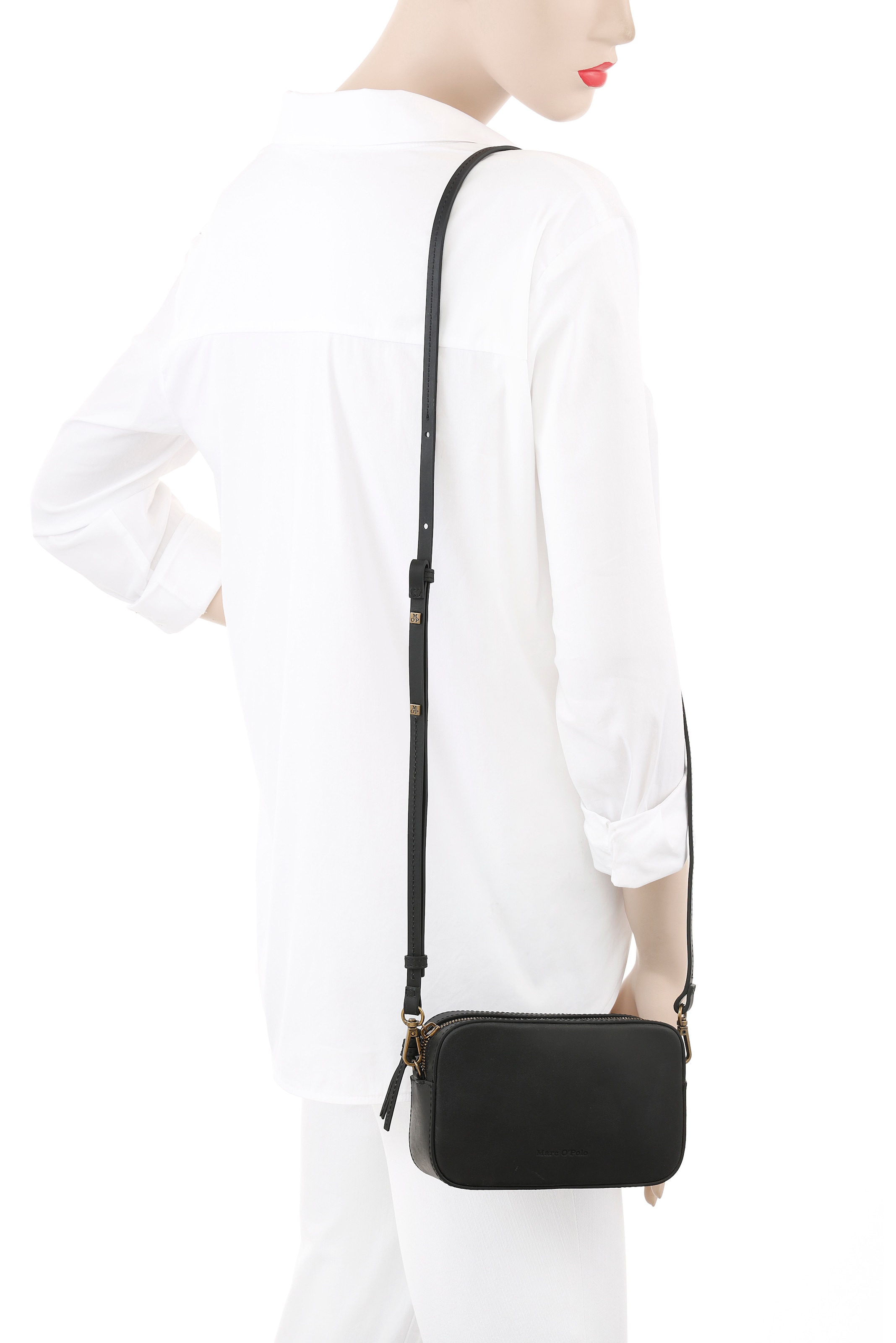 Marc O'Polo Accessories Umhängetasche »LIANA«, Kleine Schultertasche, Abendtasche, verstellbarer Leder-Schultergurt
