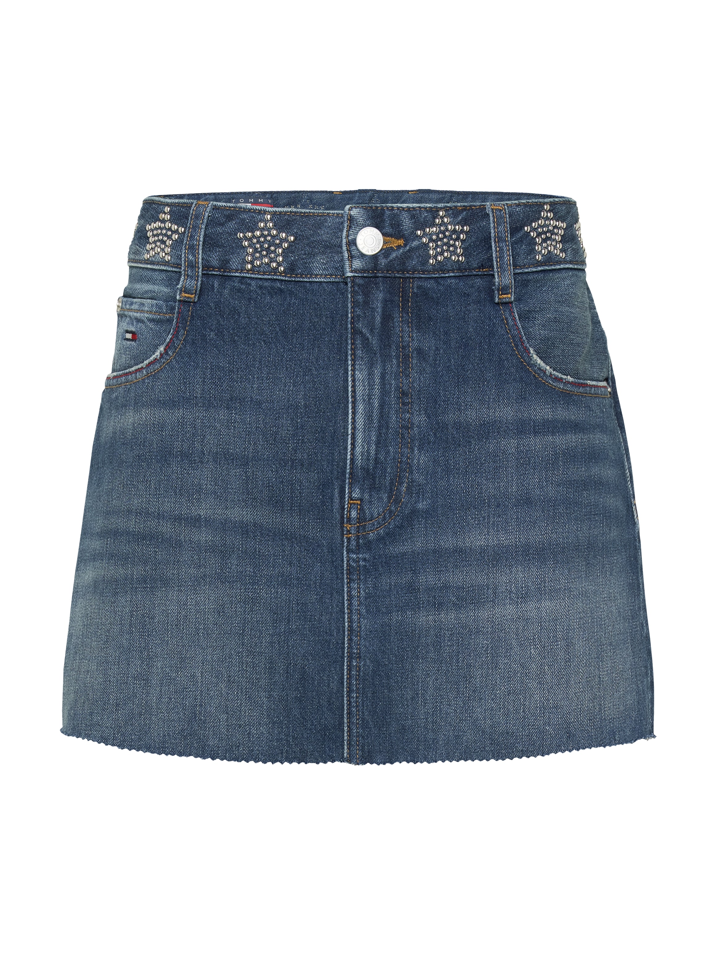 Tommy Jeans Jeansrock »STUDDED DENIM MINI SKIRT AI9057«, mit Strass-Details