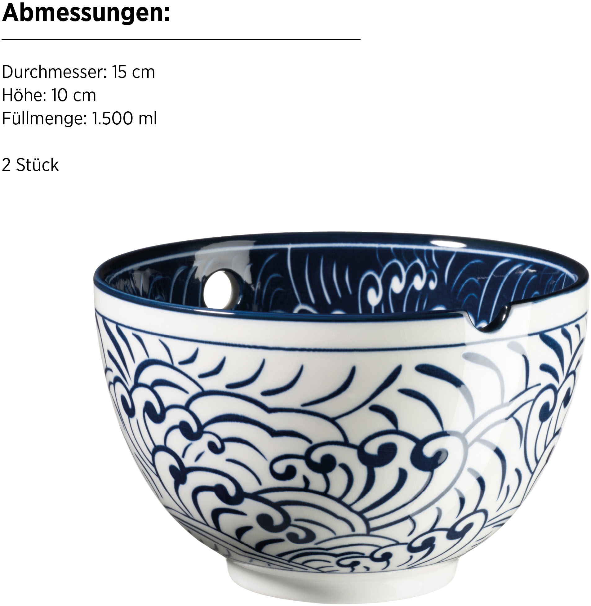 Thumbnail - MÄSER Schüssel "Jurka, Schüssel Set, aus hochwertigem Porzellan" 8 Stk. aus Porzellan