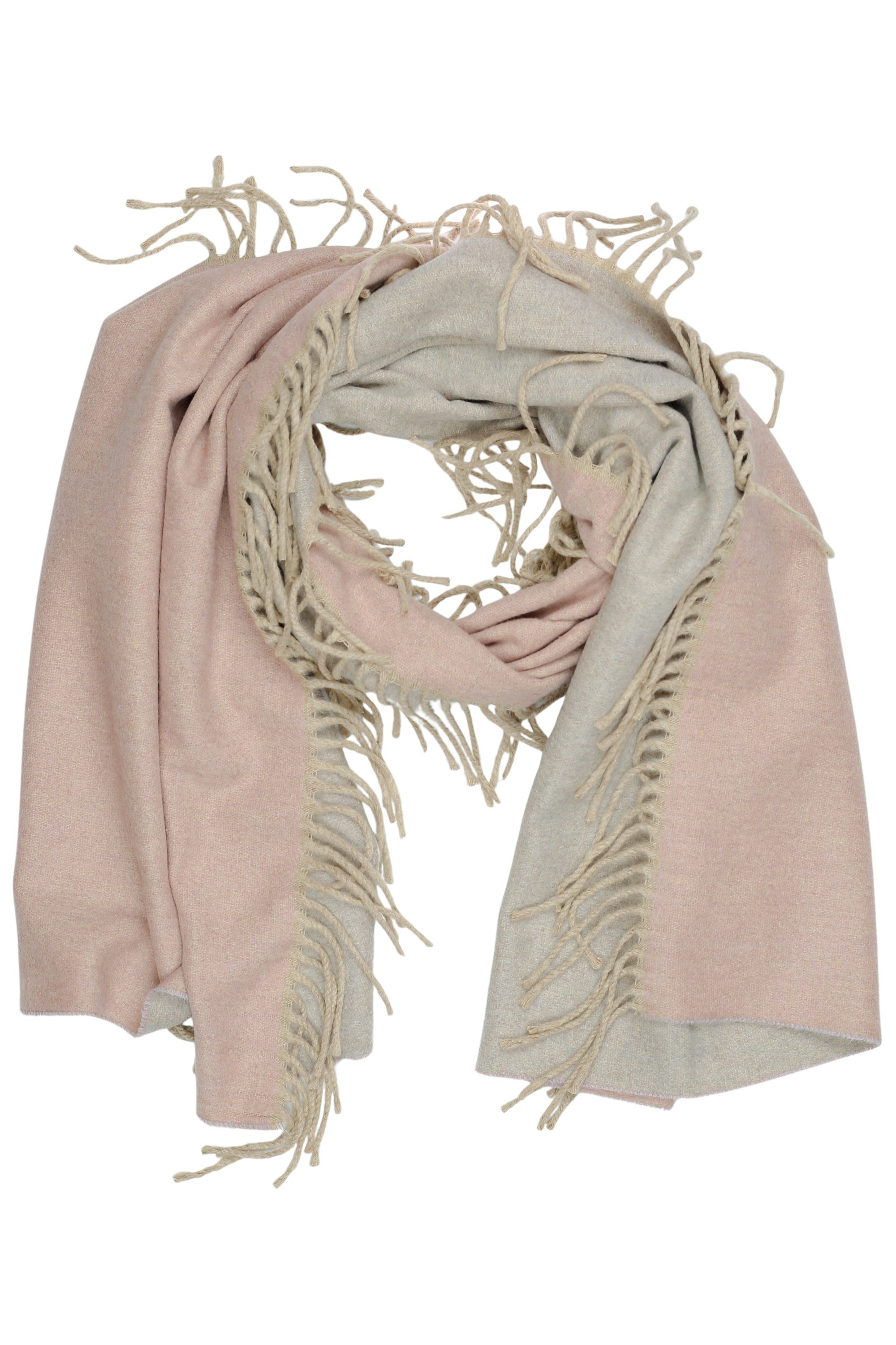 COLLEZIONE ALESSANDRO Wollschal "Wendeschal" 1 Stk. in rosa-grau, Made in I günstig online kaufen