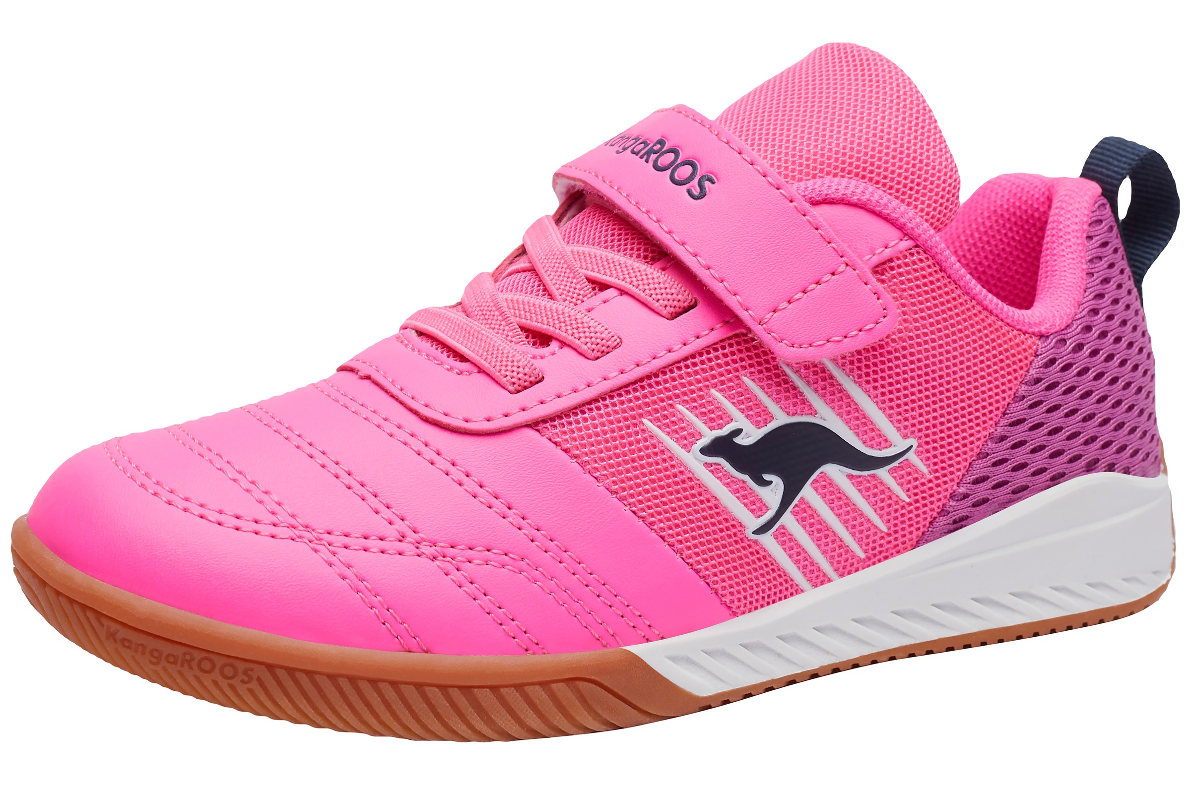 KANGAROOS Mädchen Hallenschuh "K5-SUPER COURT EV", Gr. 28, rosa, Synthetik, Textil, Schuhe, Hallenschuh für Kinder und Jugendliche, mit