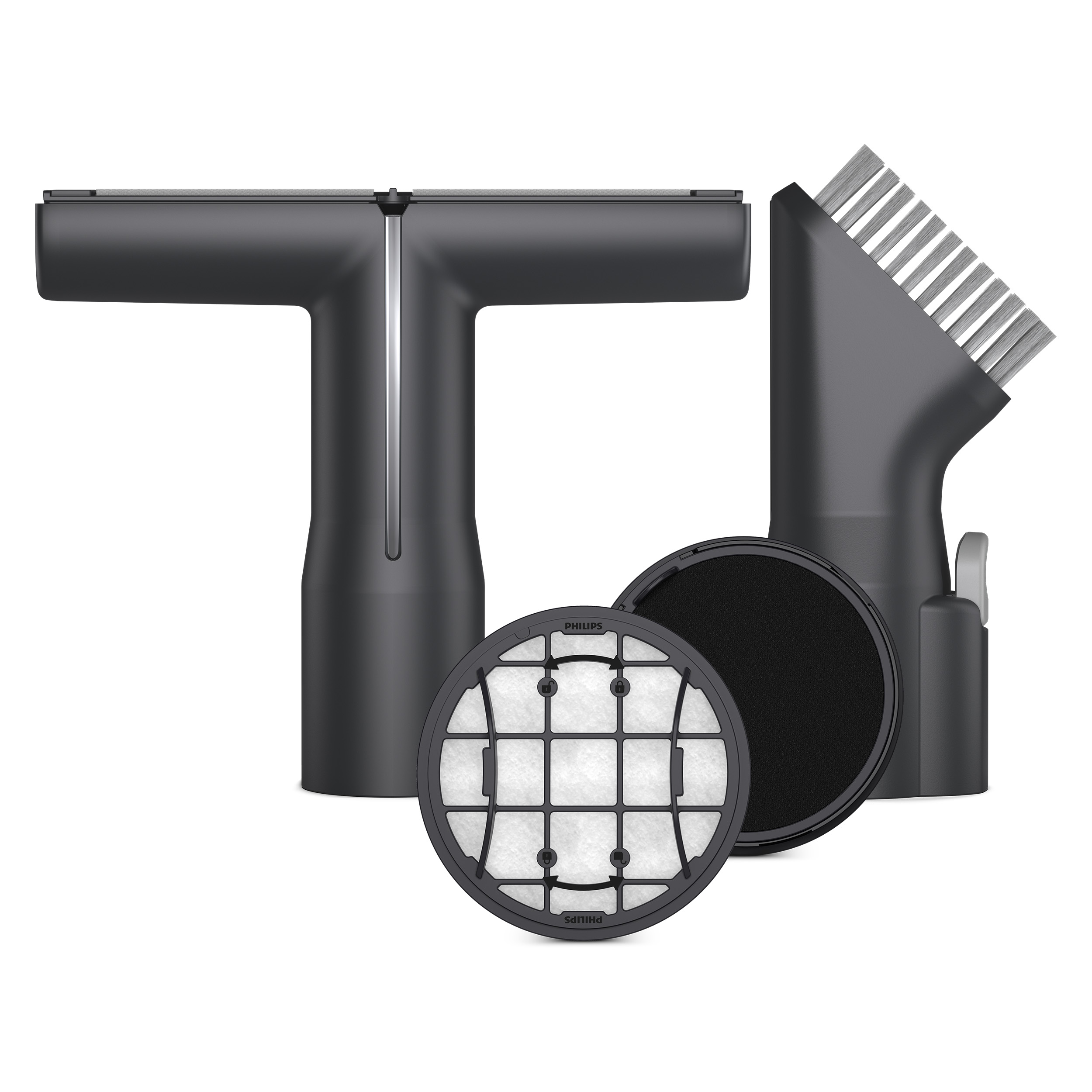 Philips Staubsaugerdüsen-Set "XV1685/01 Cordless VC 7000 & 8000 Series" Düsen mit der PrecisionLED Technologie ausgestattet