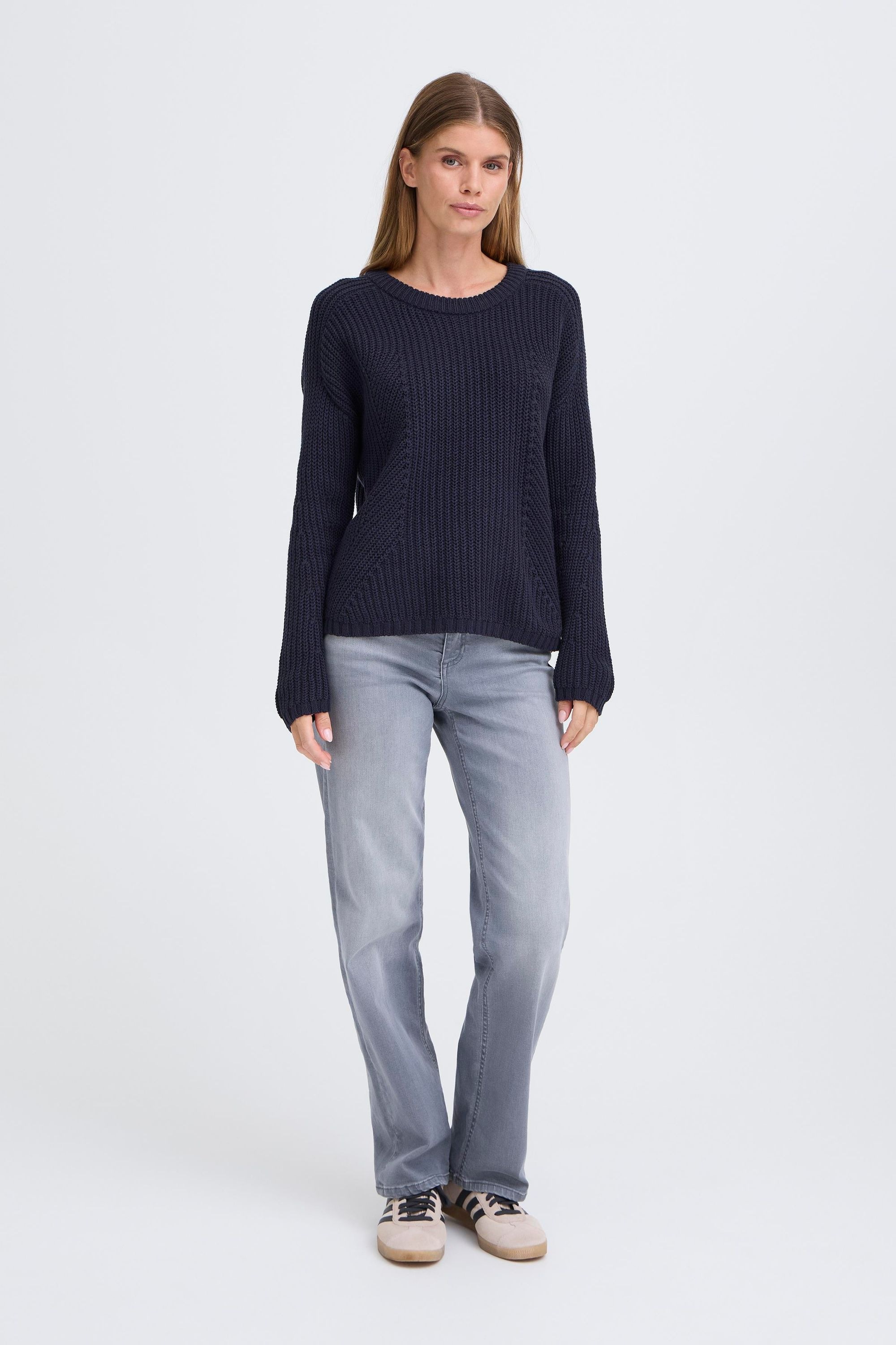 OXMO Strickfleece-Pullover »Strickpullover OXFKANNA«