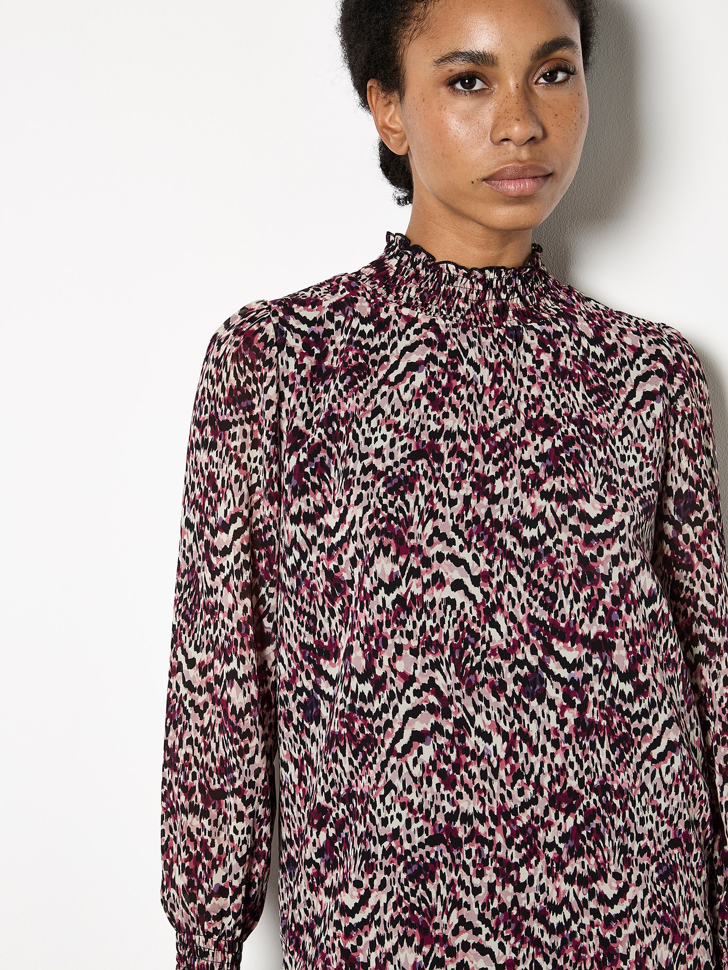 Apricot Klassische Bluse "Chiffonbluse" mit Animal-Print