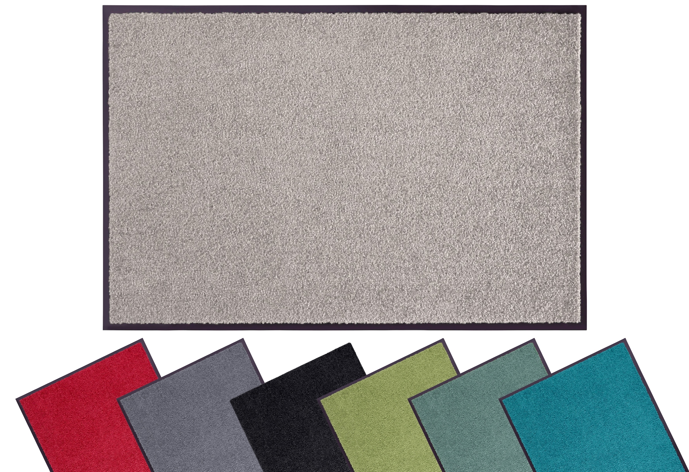 my home Fußmatte "Clean & Walk" rechteckig 7 mm Höhe Schmutzfangmatte, Türm günstig online kaufen