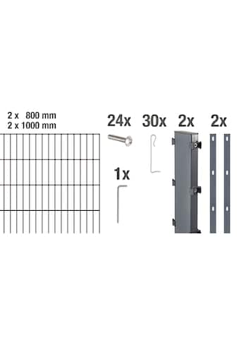 Alberts Gabionenzaun »Gabionen-Anbauset Step²«...