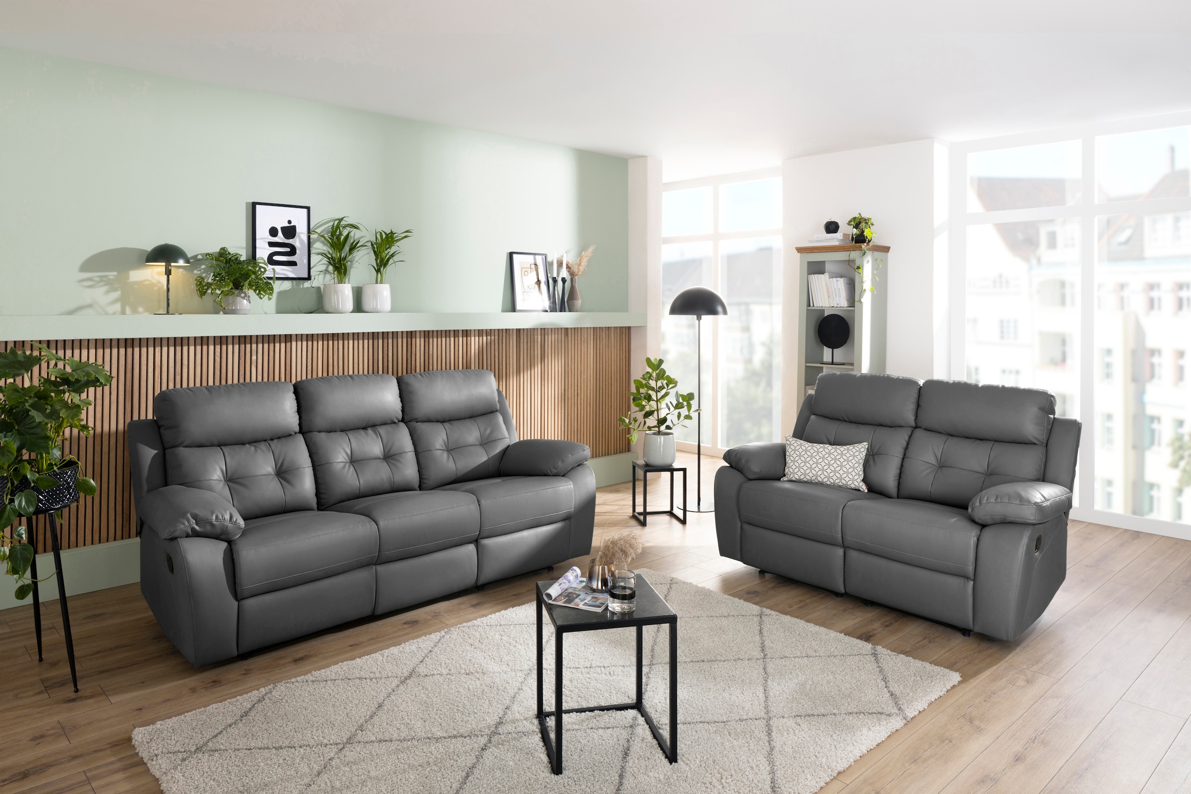 Home affaire 3-Sitzer »Lannilis«, mit manueller und elektrischer Relaxfunktion