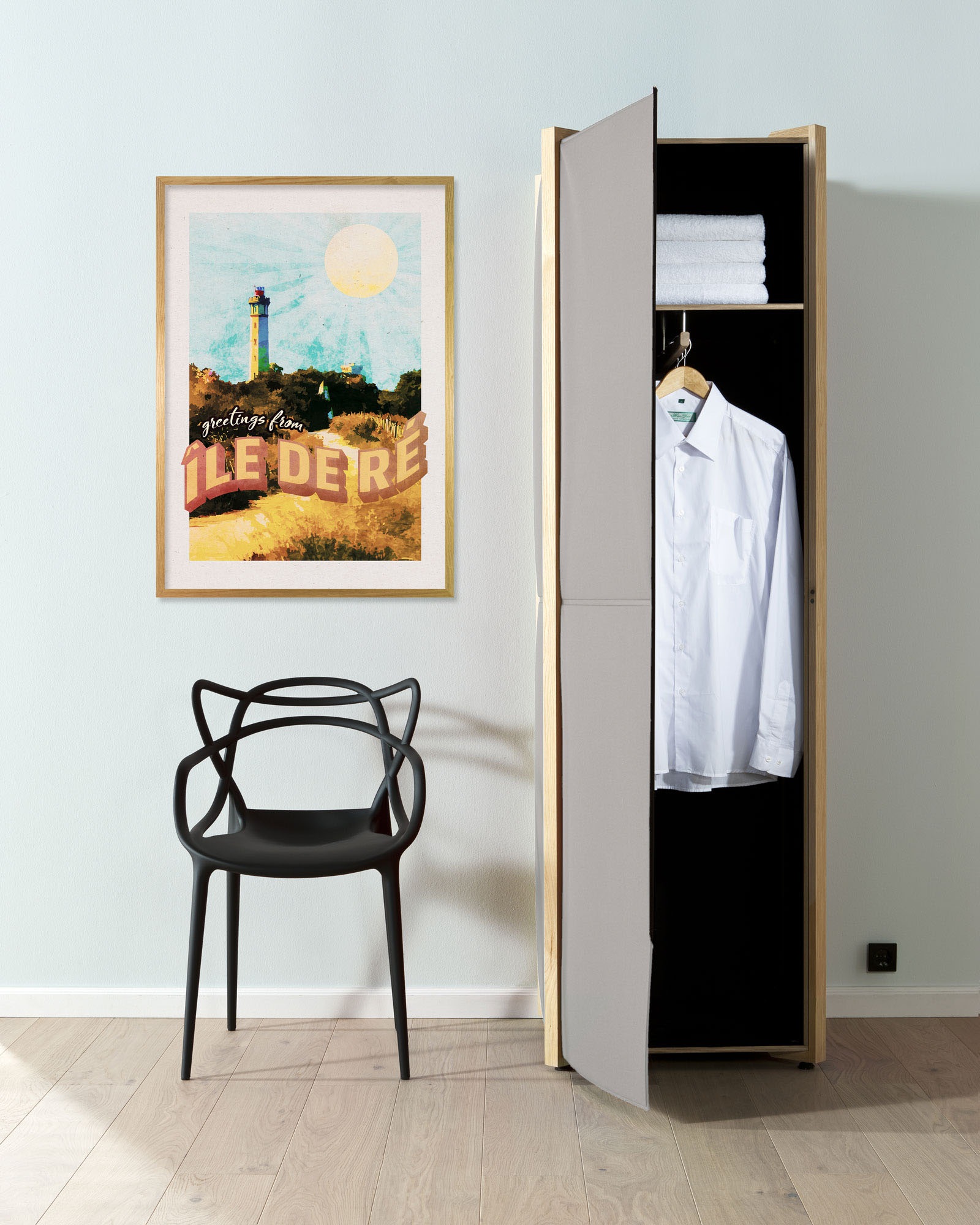 Komar Bild "Vintage Travel Île de Ré" Natur 1 Stk. tlg. Wandbild zur Dekora günstig online kaufen