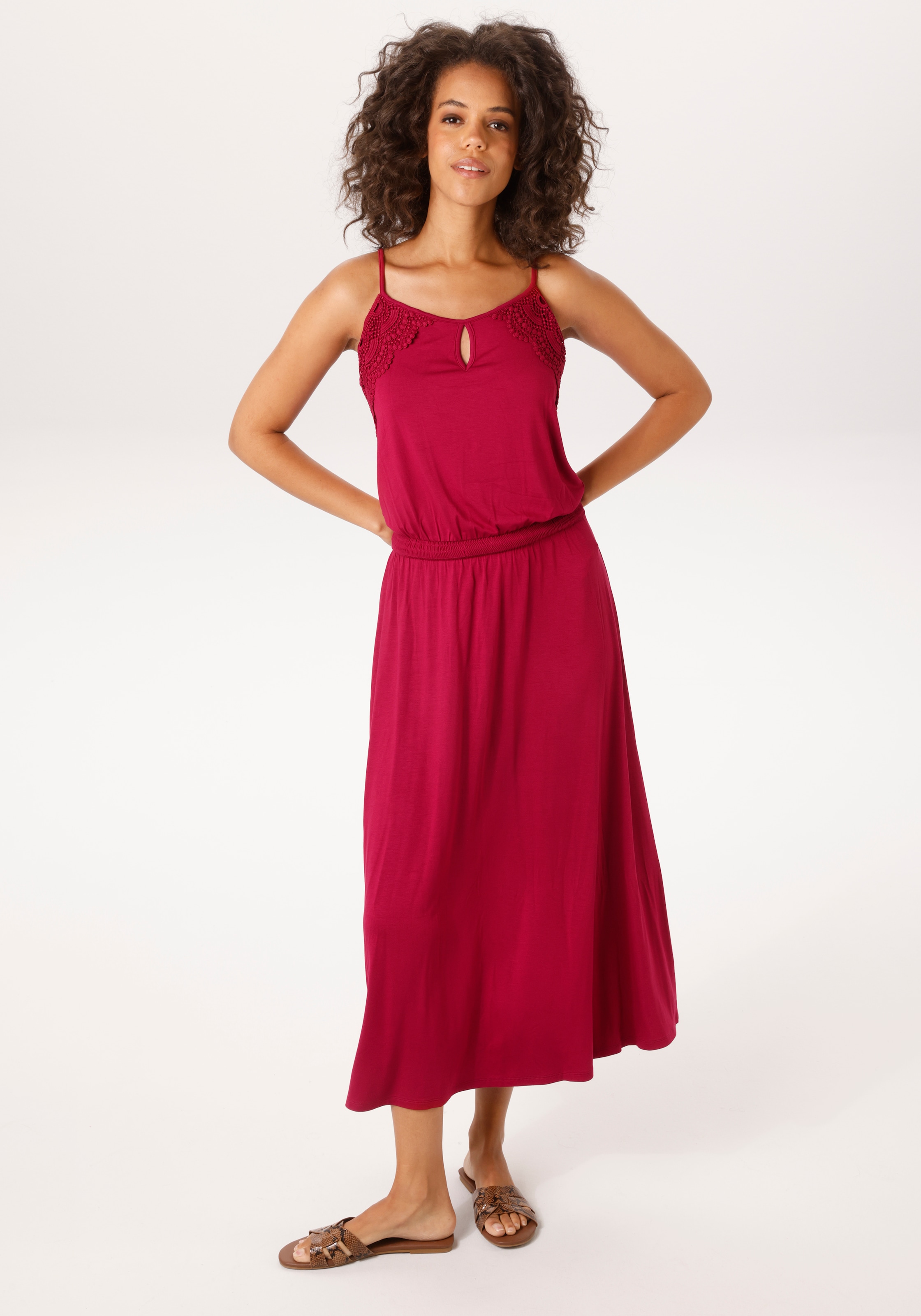 Aniston CASUAL Sommerkleid aufwändig mit Häkelspitze verziert - NEUE KOLLEK günstig online kaufen