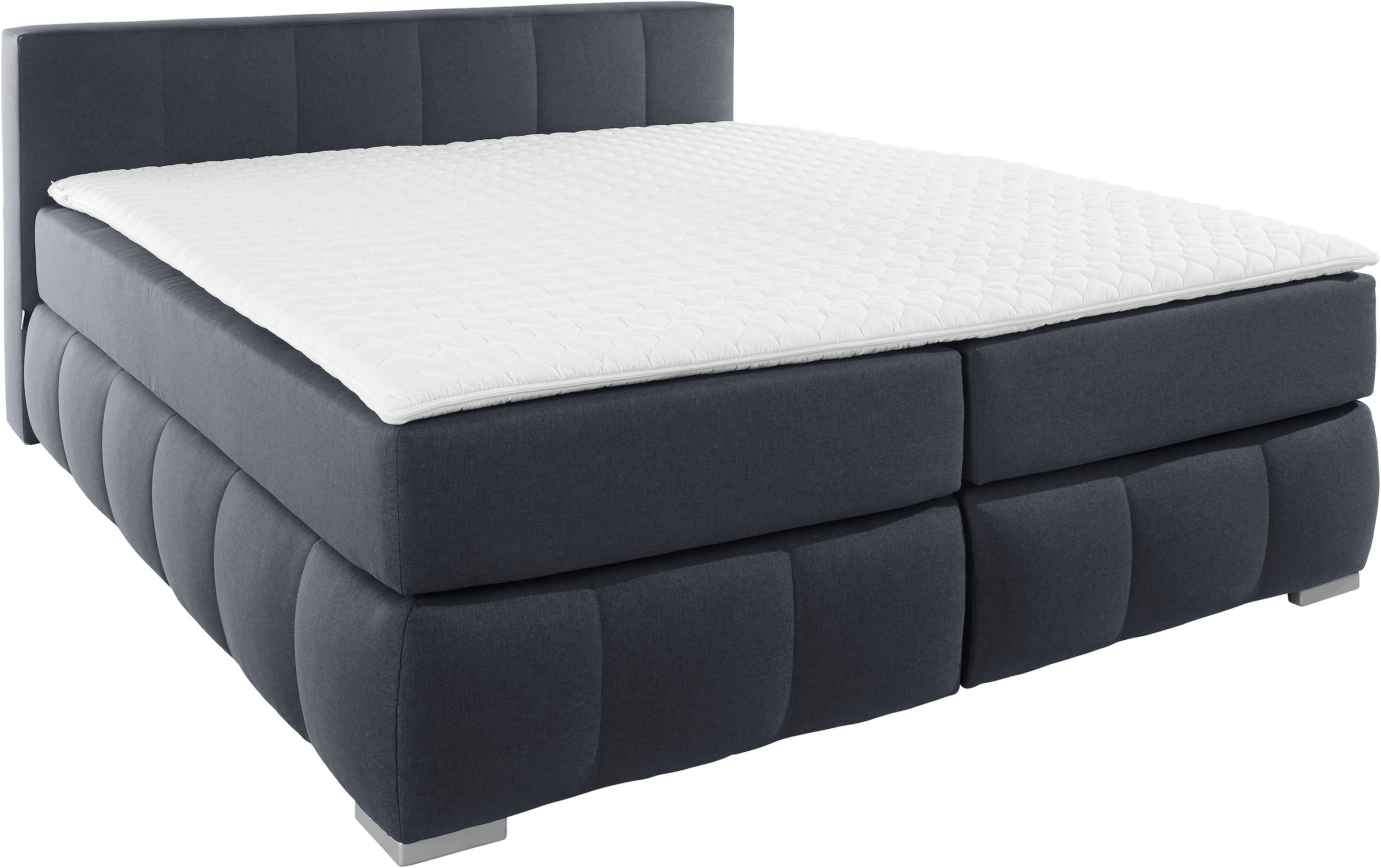Guido Maria Kretschmer Home&Living Boxspringbett »Chelles«, inkl. Topper, in XXL- Überlänge 220 cm, Unterbox mit feine Wölbung