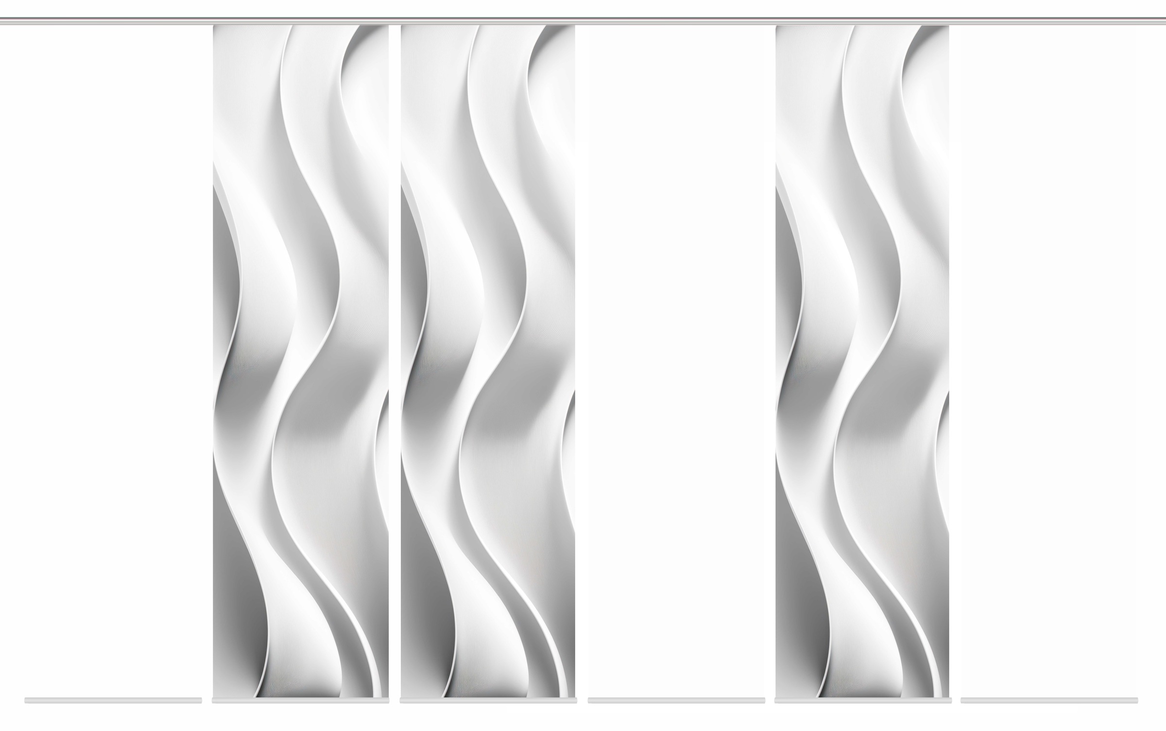 Thumbnail - HOME WOHNIDEEN Schiebegardine "JAIR" Paneelwagen 6 Stk. tlg. SCHIEBEVORHANGSET,SEIDENOPTIK,DIGIDRUCK