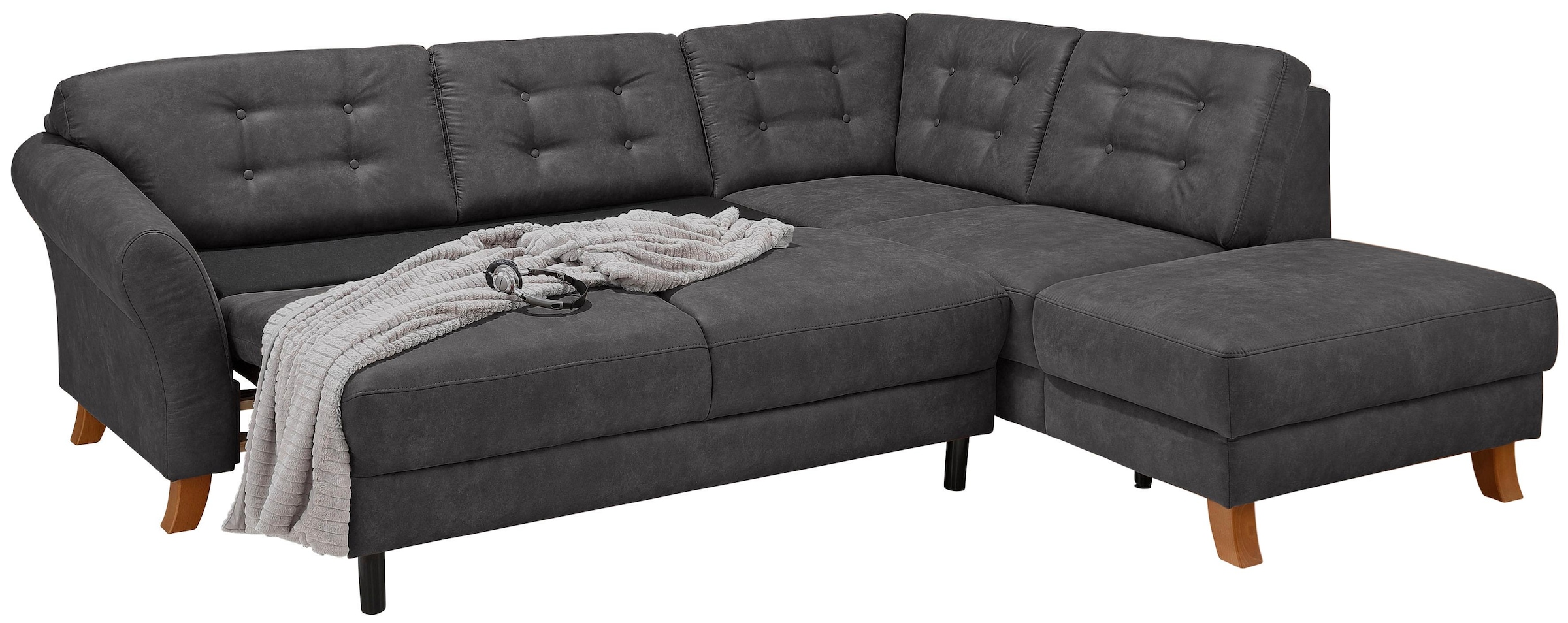 Home affaire Ecksofa »Trondheim L-Form«, mit Federkern