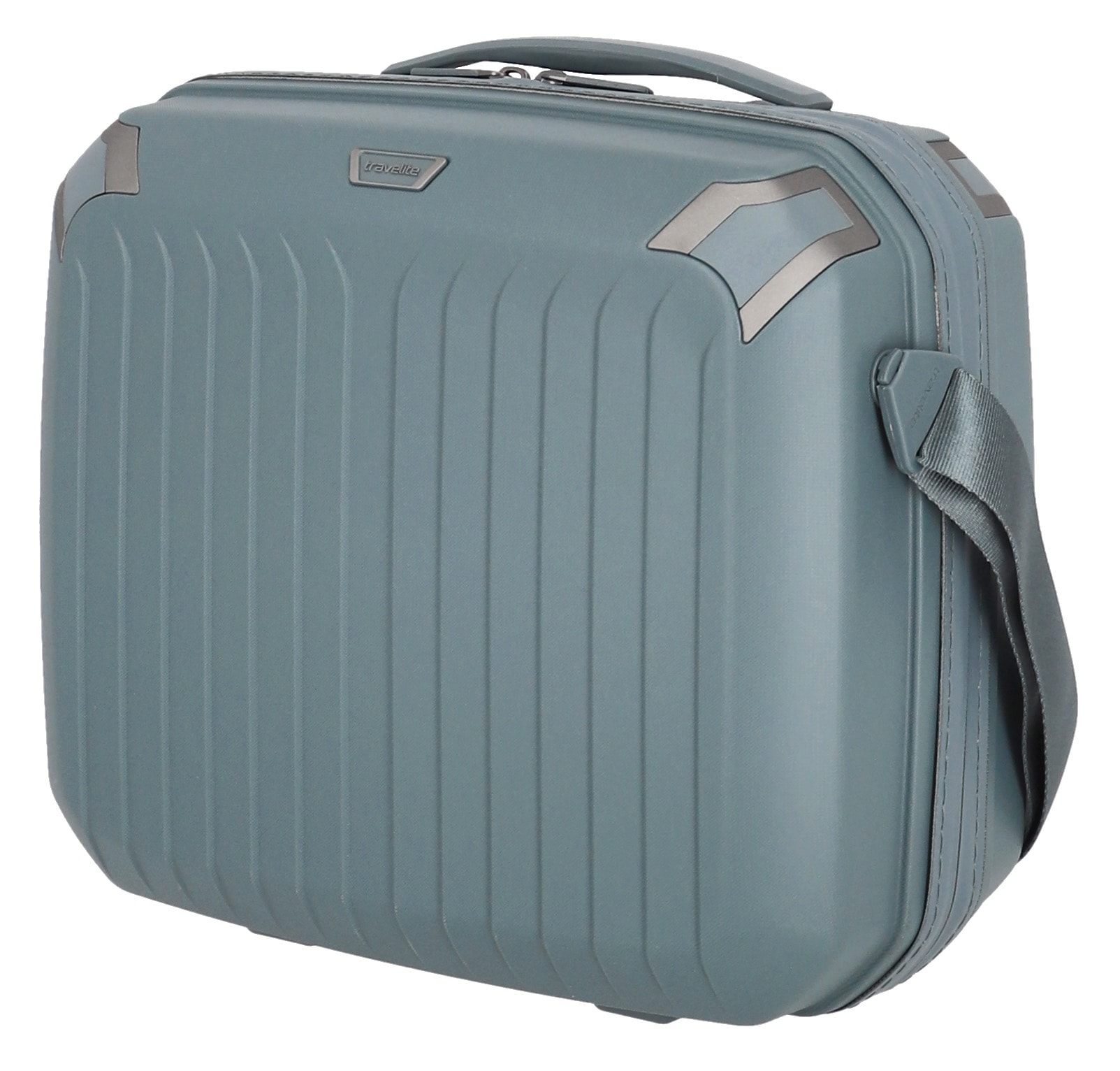 travelite Beautycase »ELVAA«, Kosmetikkoffer Trolley-Aufsteckfunktion, passend dazu Koffer ELVAA