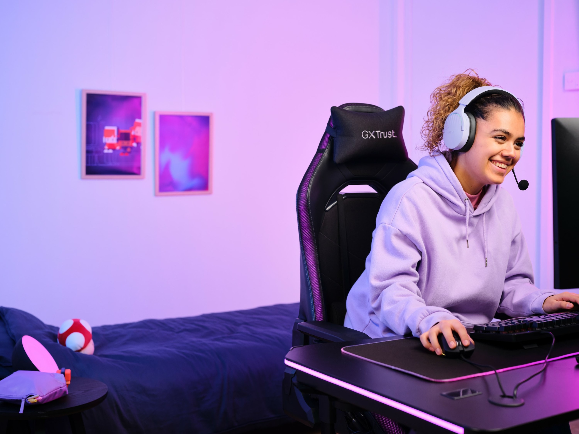 Trust Gaming-Headset »GXT491 Fayzo«, A2DP Bluetooth, Mikrofon abnehmbar-Noise-Cancelling