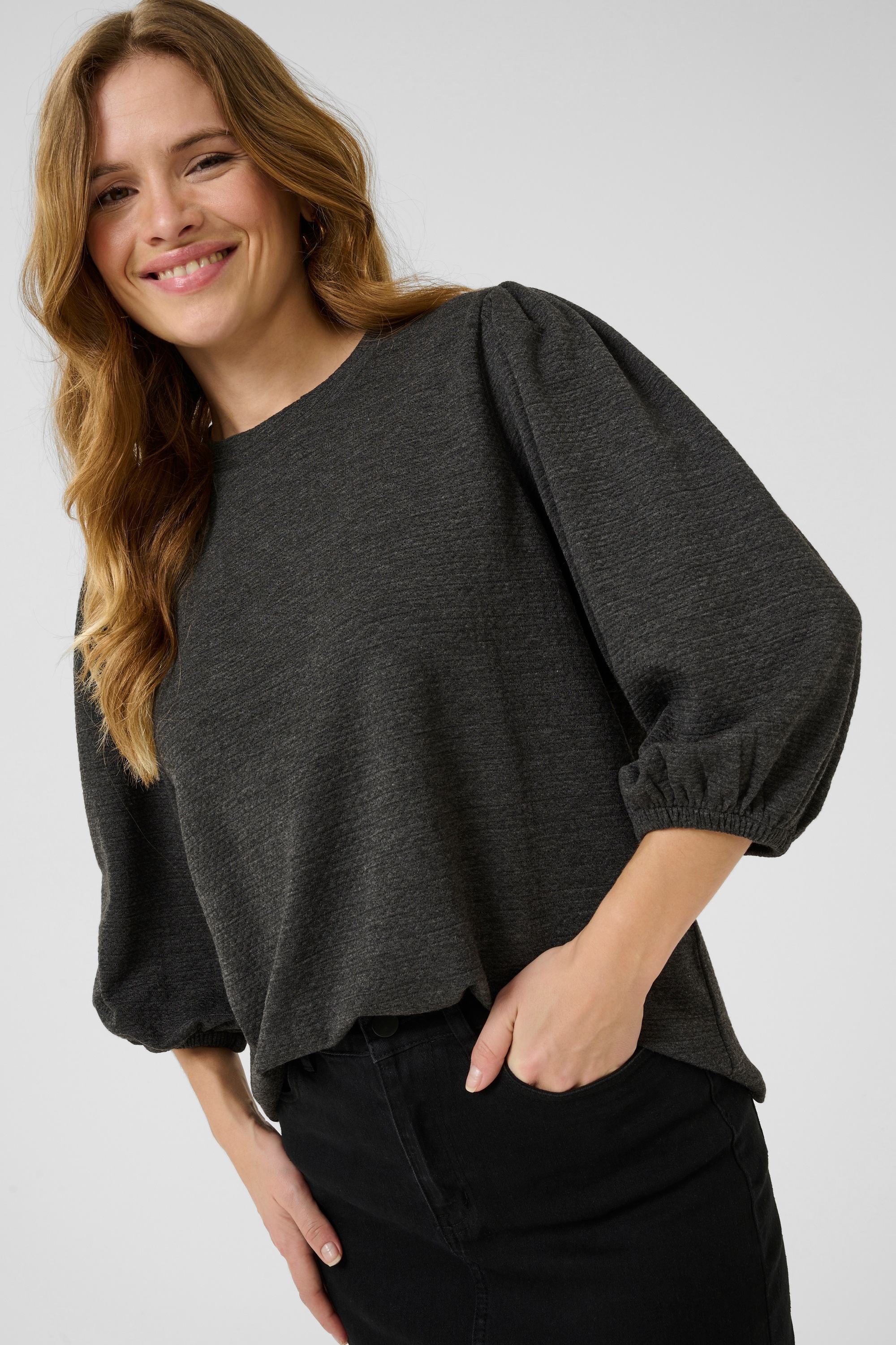 KAFFE Langarmbluse »Langarm-Shirt KAjanna«