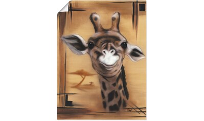 Artland Wandbild »Giraffe«, Giraffen Bilder, (1 St.), in vielen Größen & Produktarten... kaufen