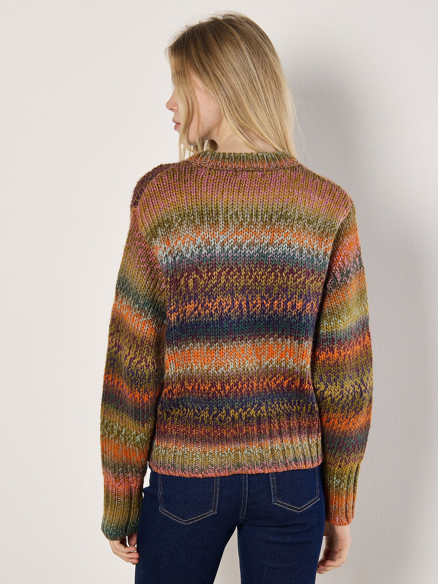 Apricot Strickpullover »Multicolor Pullover« aus Grobstrick