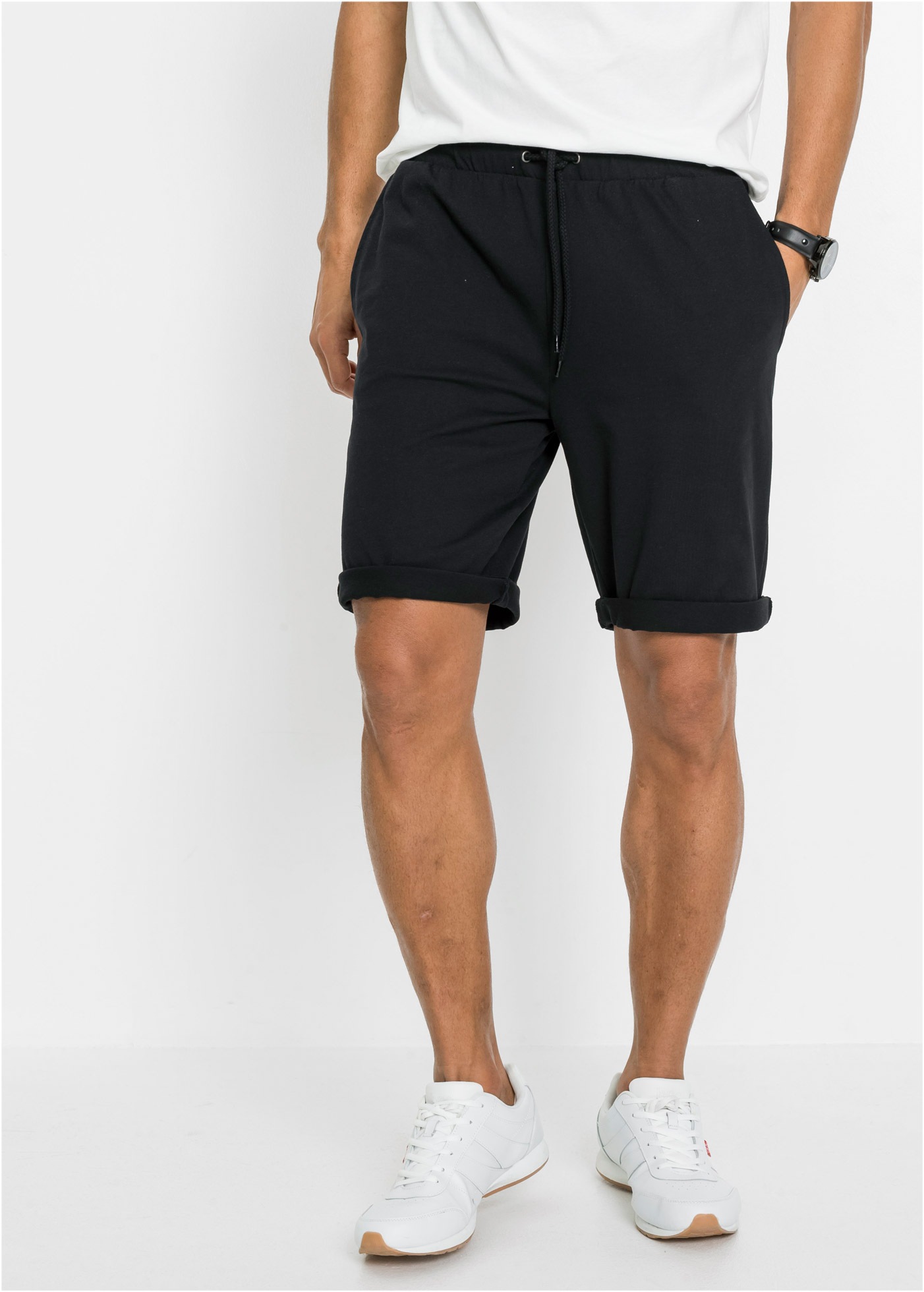 bonprix Shorts aus Baumwolle und Polyester, Regular Fit, leichte Qualität günstig online kaufen