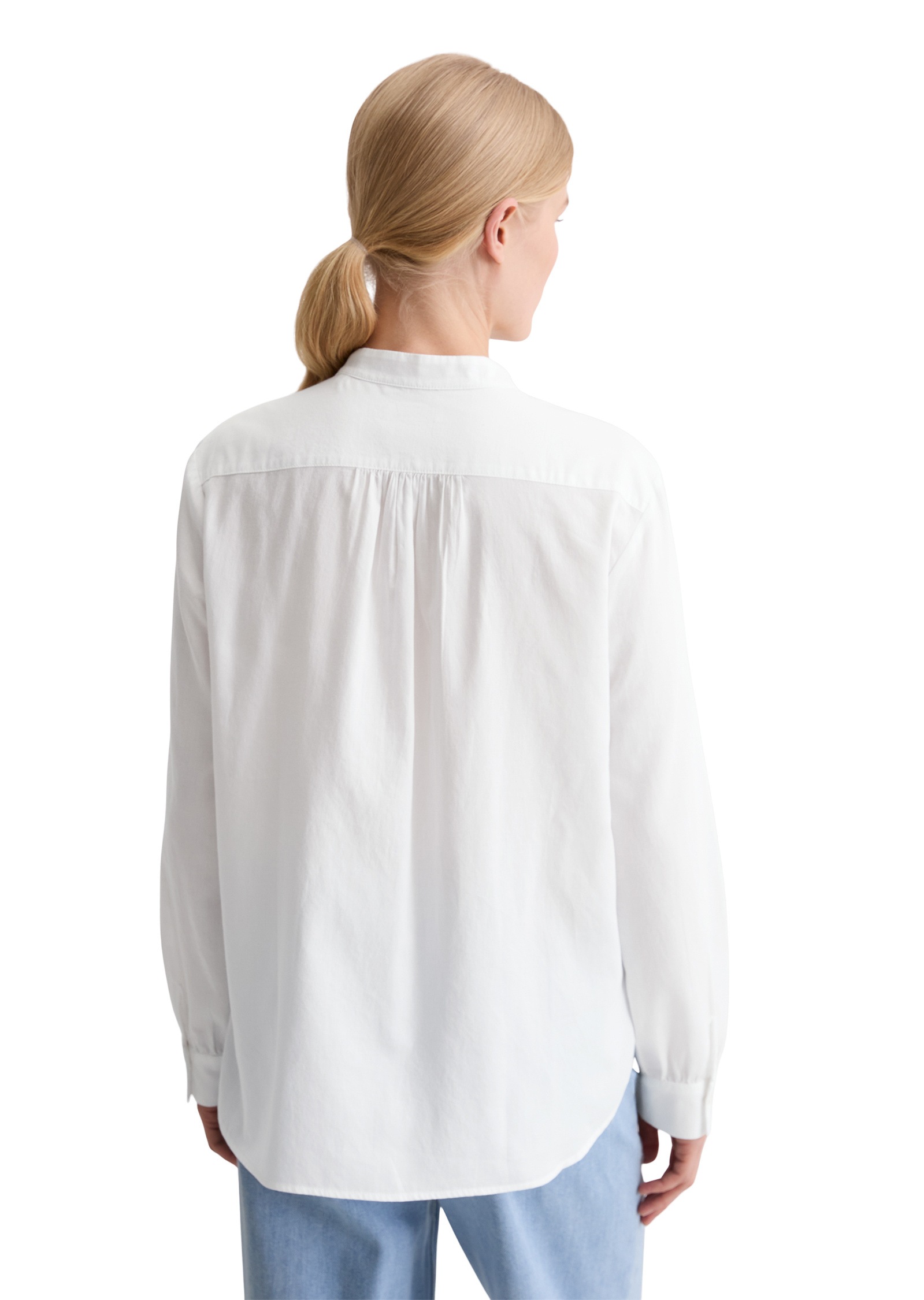 Thumbnail - Marc OPolo Langarmbluse "aus softem Baumwoll-Satin"