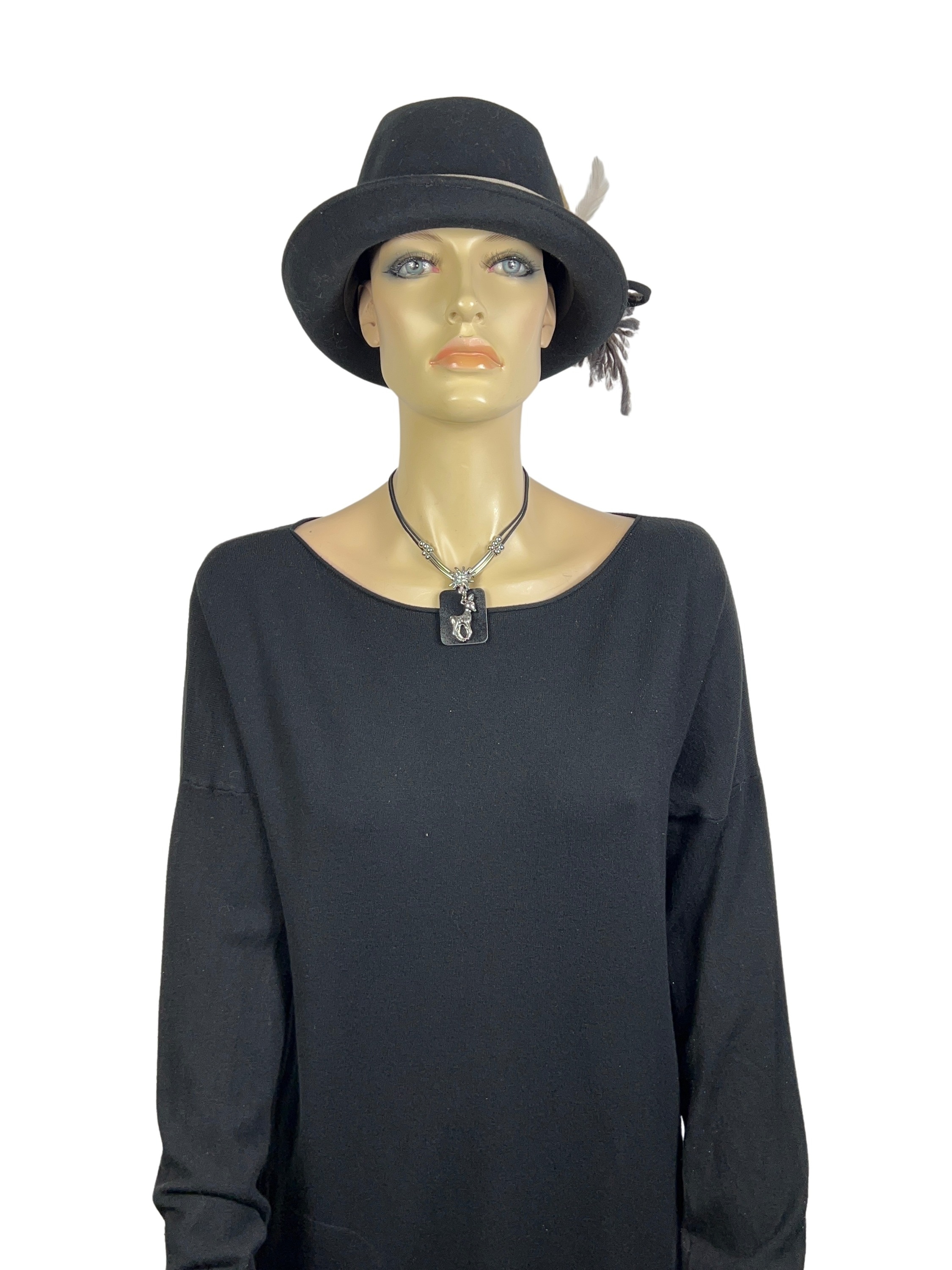 Allgäu Rebell Kette mit Anhänger »Lotti« mit echtem Lederanhänger