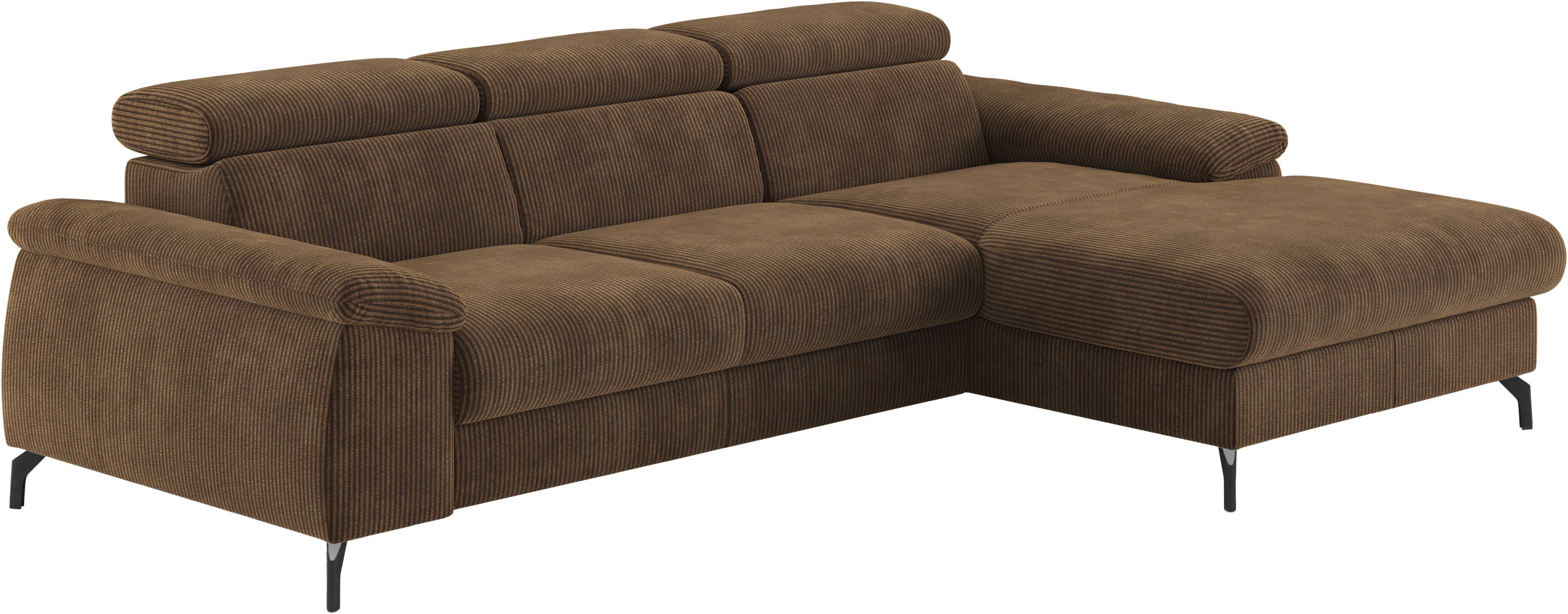 COTTA Ecksofa "Kitty L-Form, B: 242 cm" mit Kopfteilverstellung, optional Schlaffunktion & Bettkasten