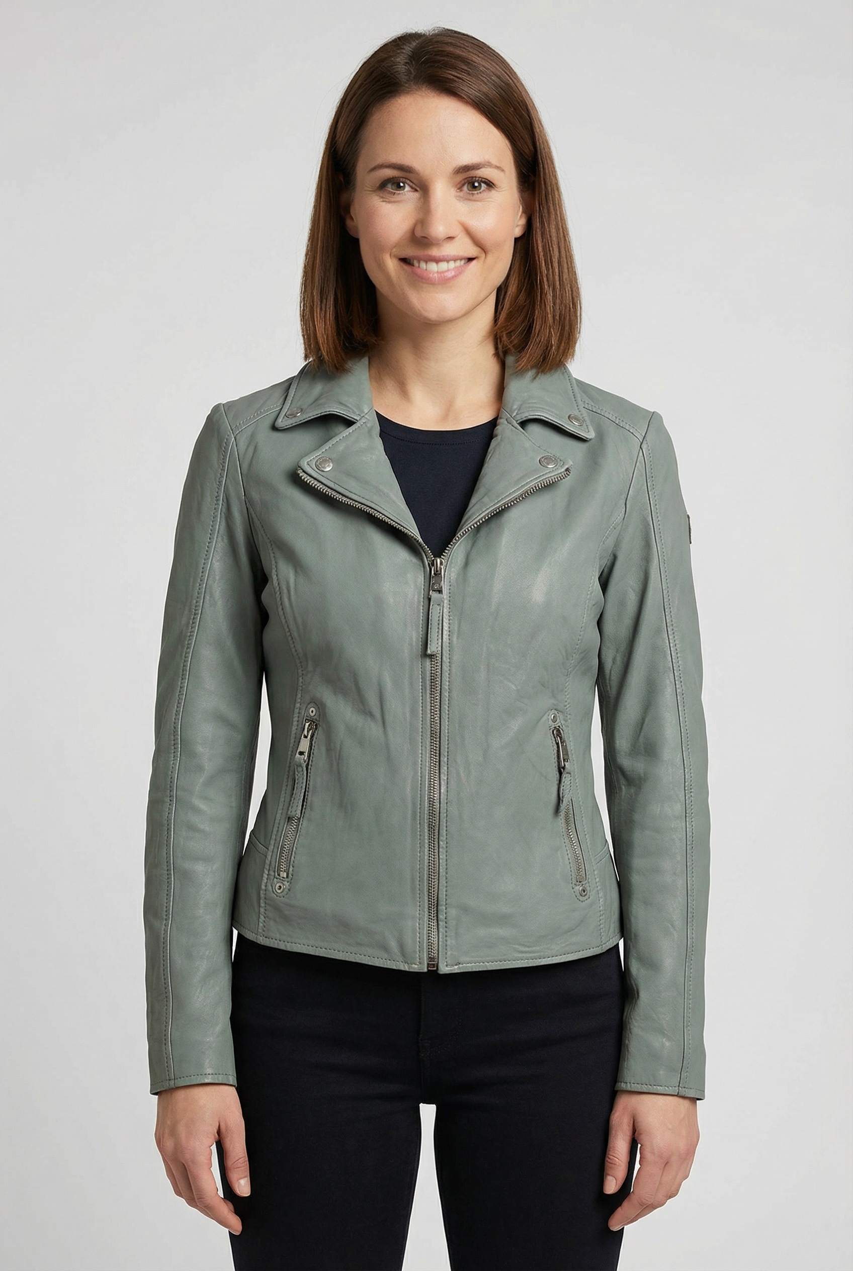 Mauritius Lederjacke "MWBajah" mit Reverskragen günstig online kaufen