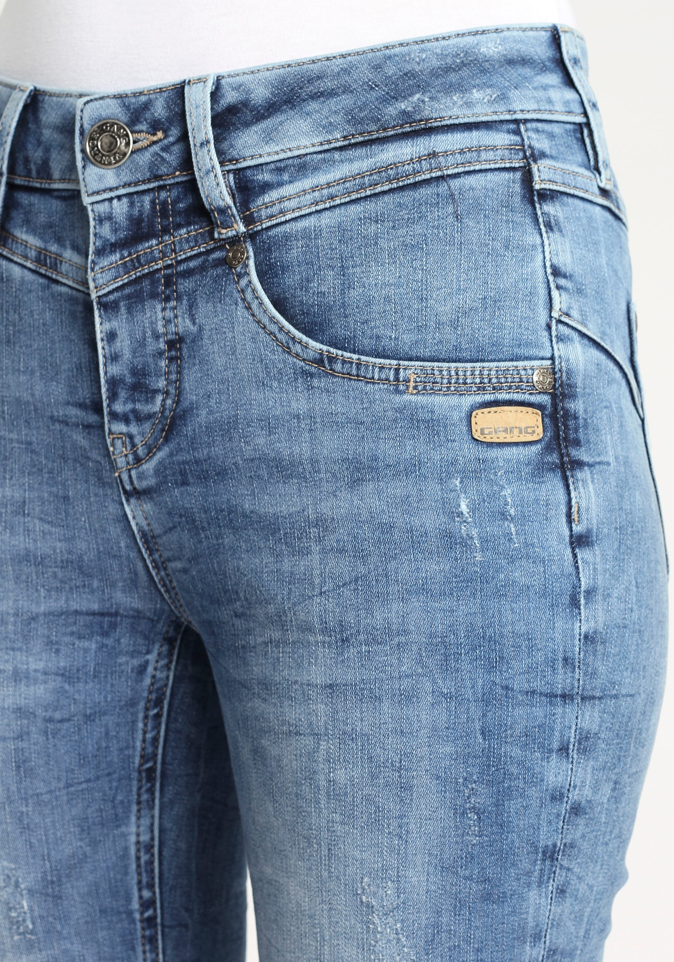 GANG Skinny-fit-Jeans »94MARISSA«, mit modischer V-Passe vorn & hinten