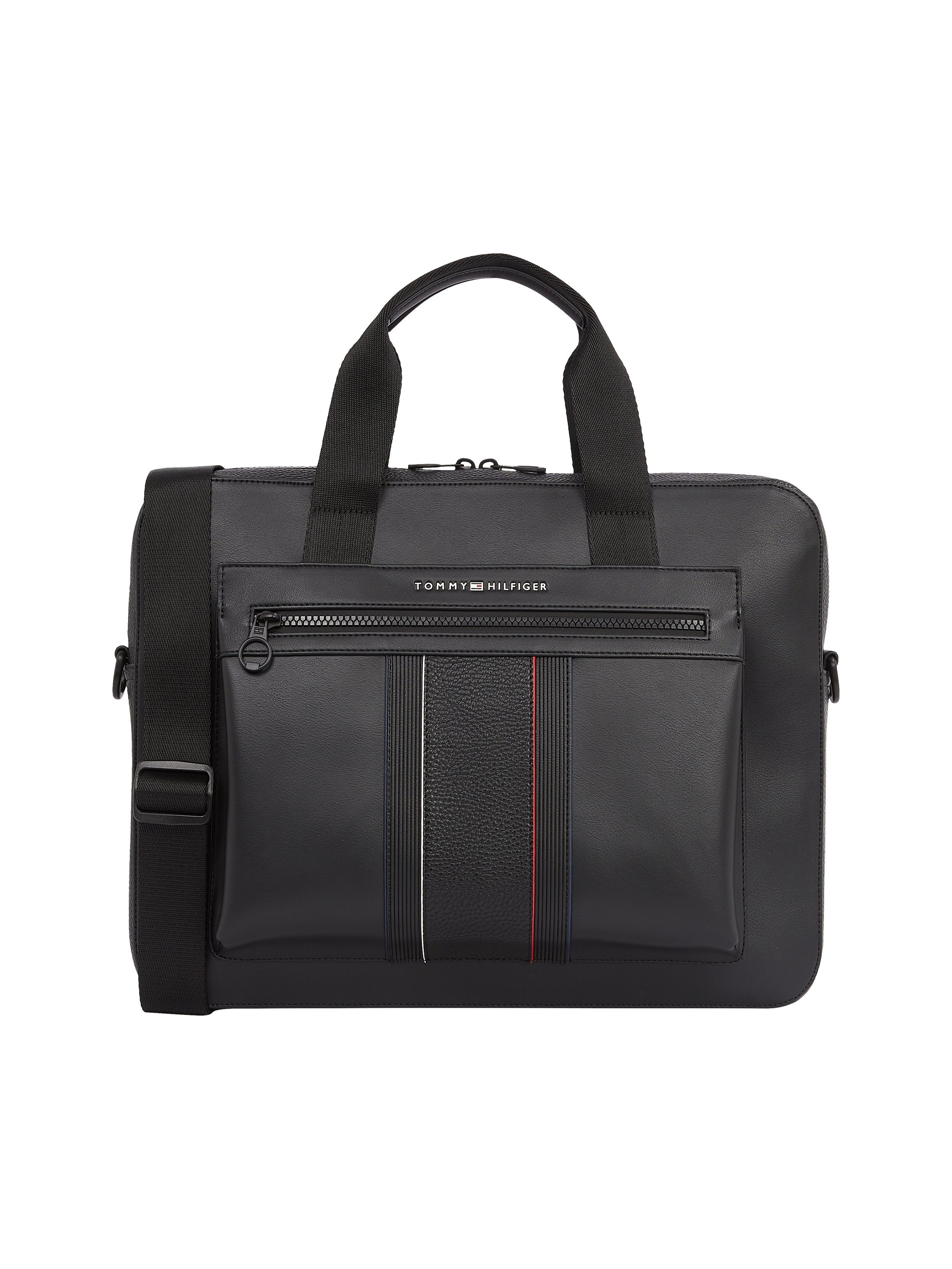 TOMMY HILFIGER Laptoptasche »TH FOUNDATION COMPUTER BAG«, Damen Messengerbag, Henkeltasche,...