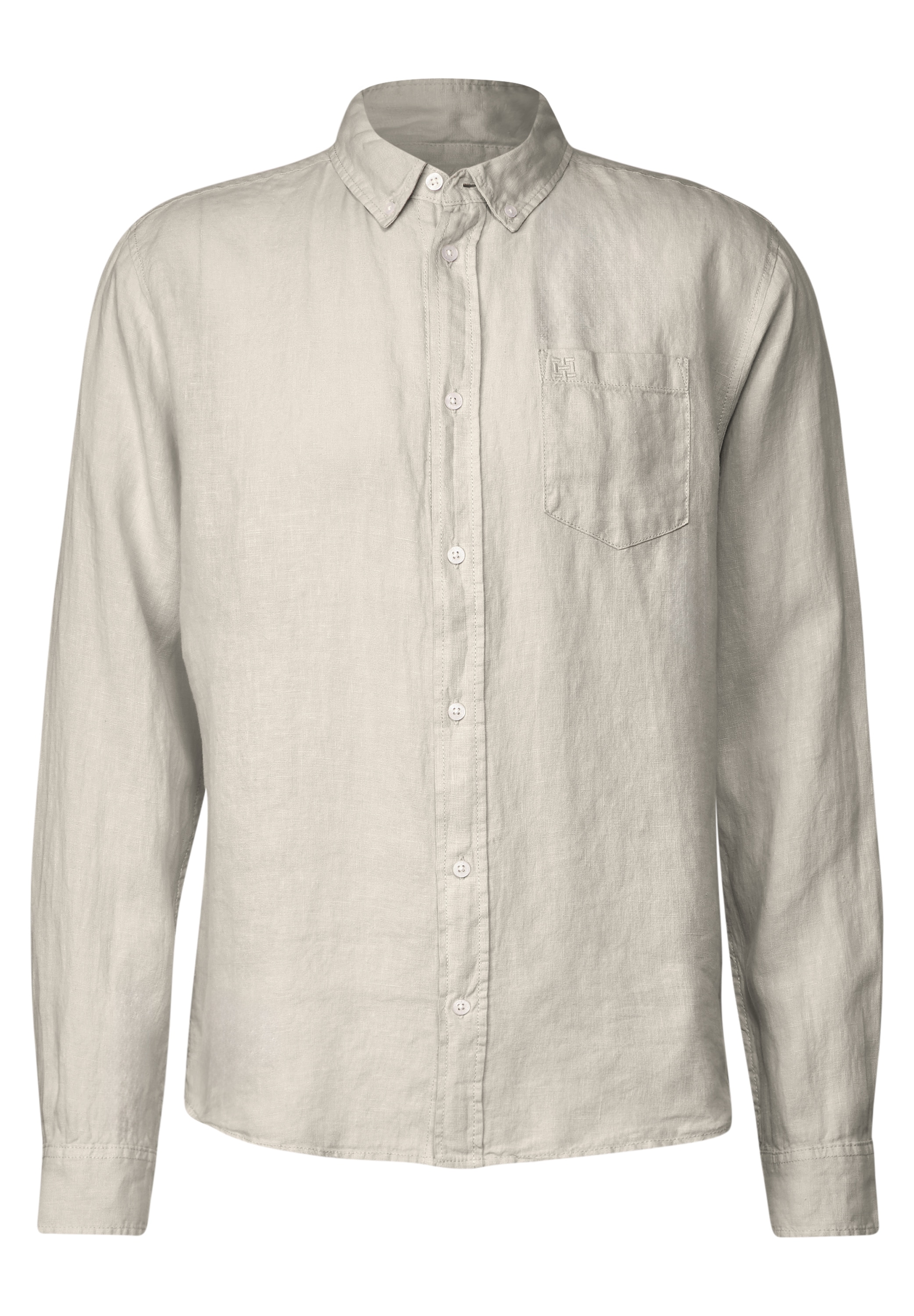 STREET ONE MEN Langarmhemd, soft und weich