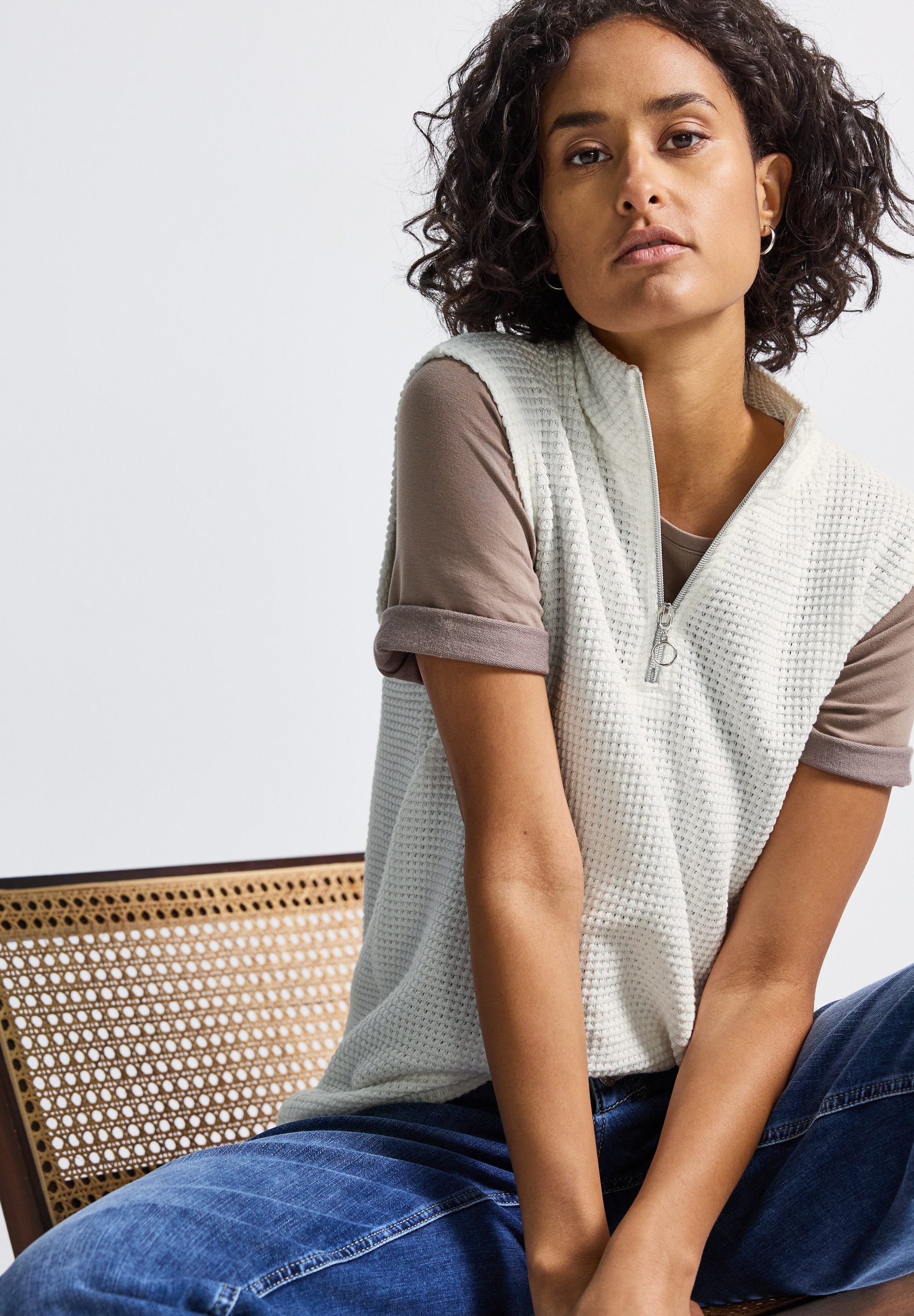 STREET ONE Stehkragenshirt mit Turtleneck