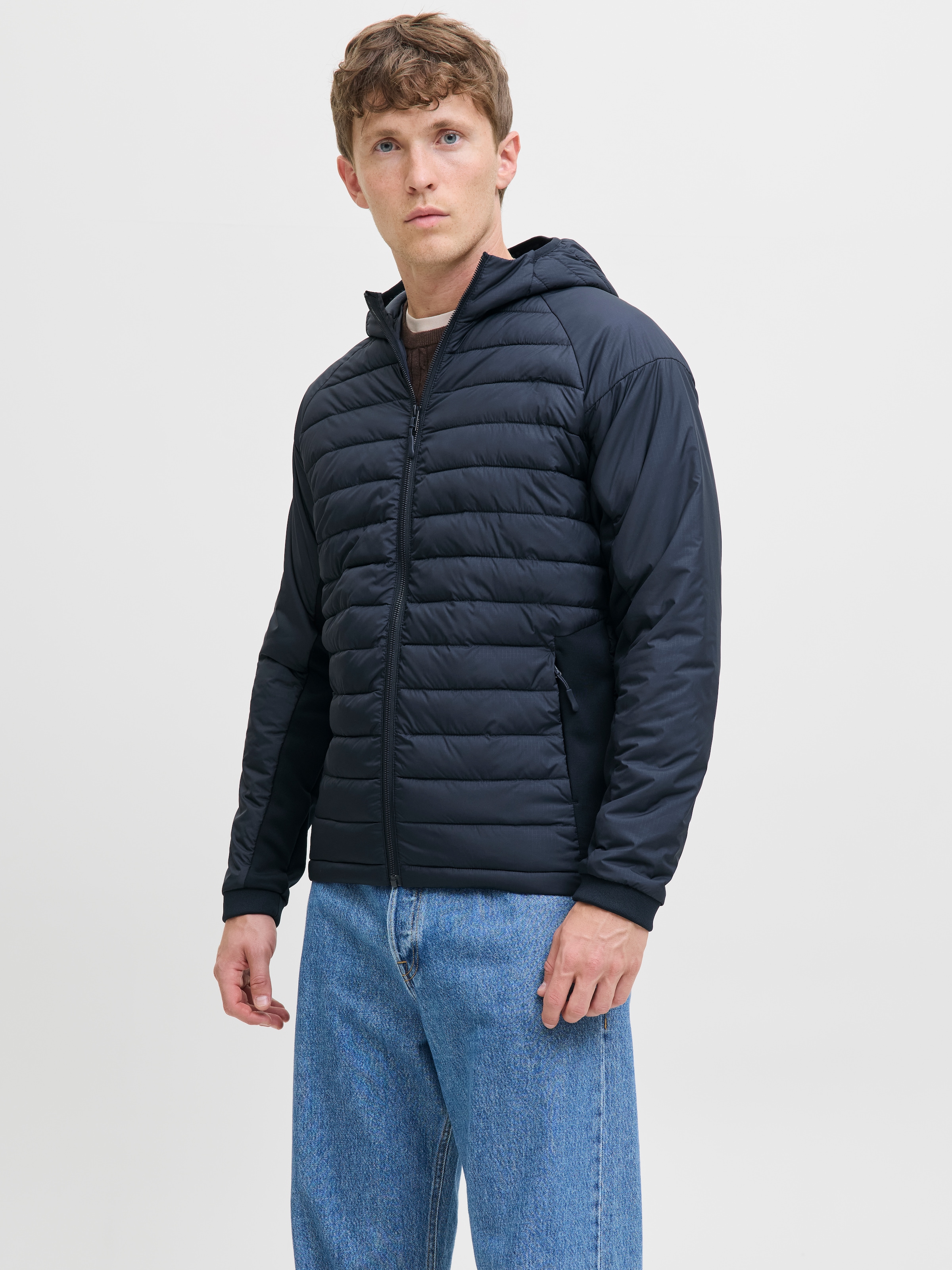 Jack & Jones Steppjacke "JJESTATE HYBRID JACKET NOOS" mit Kapuze mit Kapuze günstig online kaufen