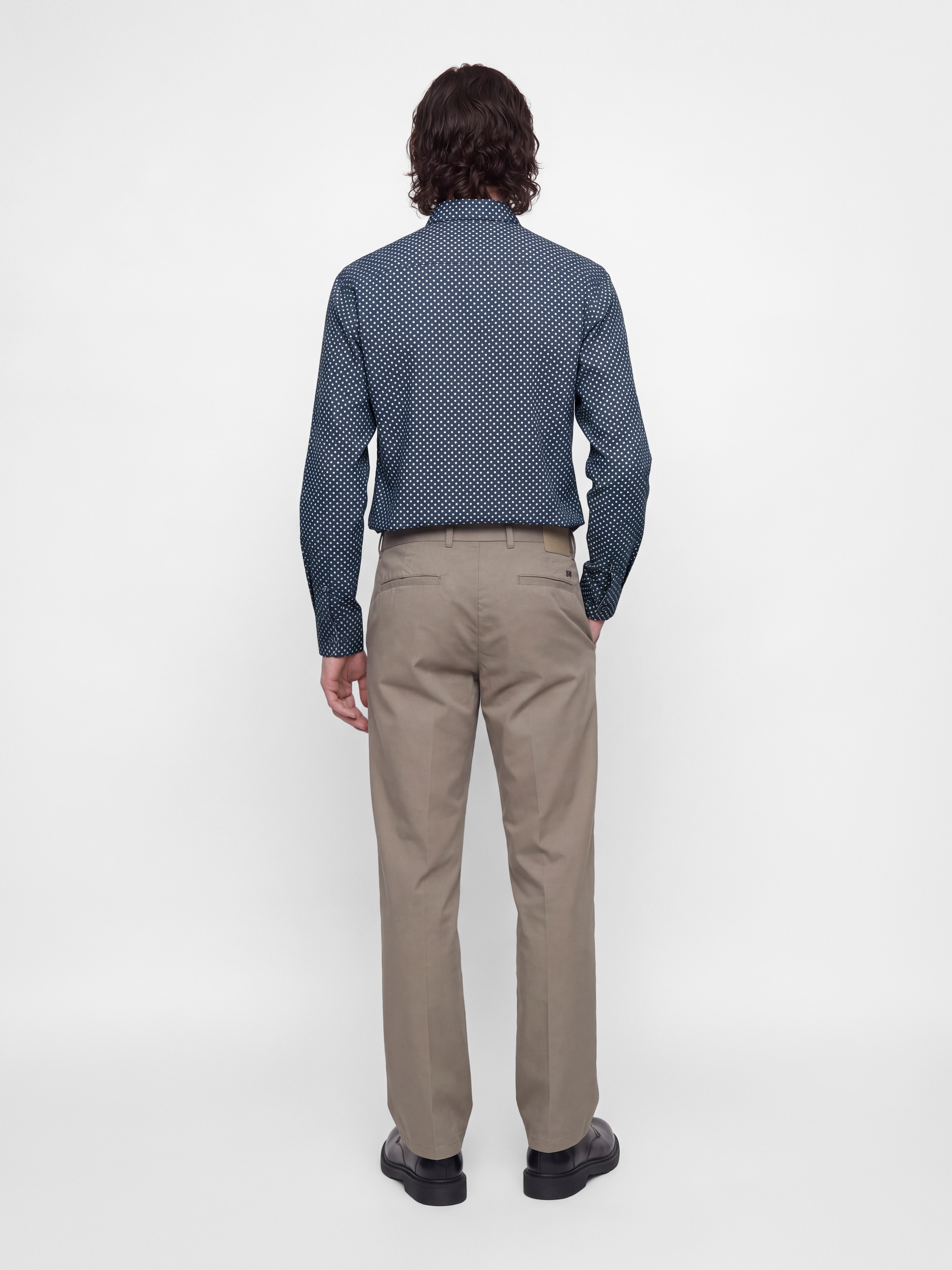 Jack & Jones Langarmhemd »JJMATHEO DETAIL PRINT SHIRT L/S« Baumwollmischung, slim fit