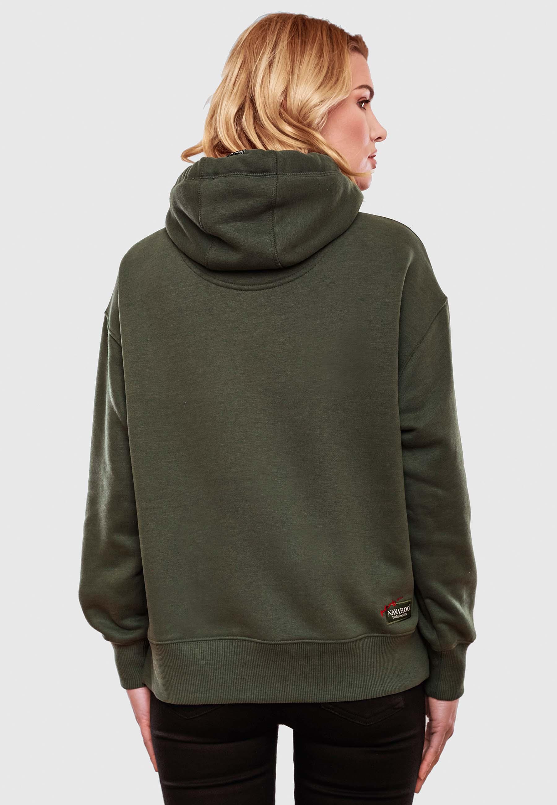 Navahoo Kapuzensweatshirt »Goldfee«, Stylischer Damen Hoodie im Oversize-Look